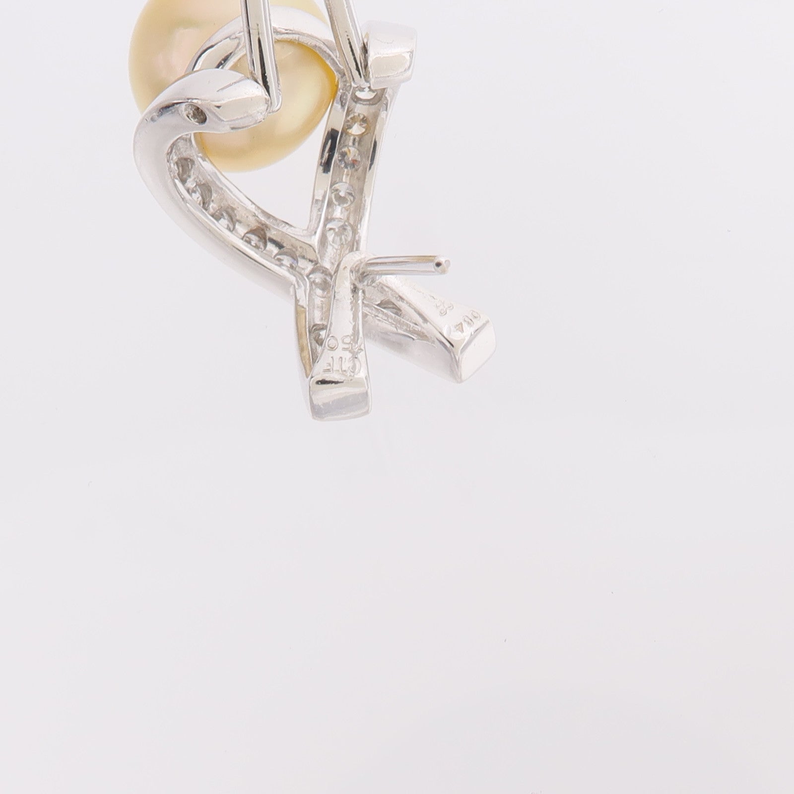 JEWELRY 18K白金Pearl Diamond Earrings珍珠/鑽石耳環