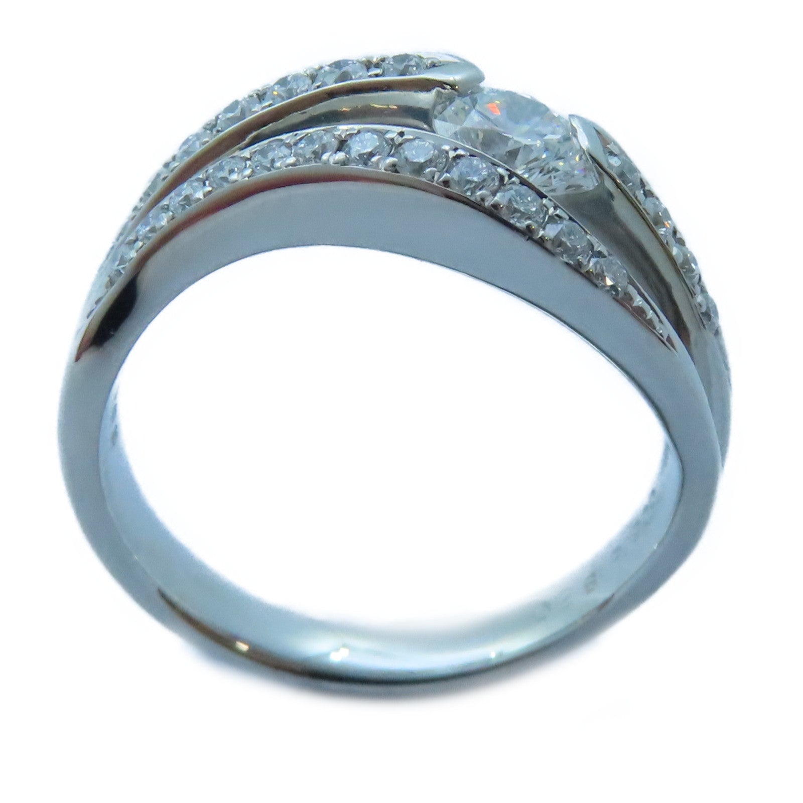 JEWELRY 【激減優惠】PT900白金Diamond Ring 0.365ct/0.28ct鑽石戒指US#6