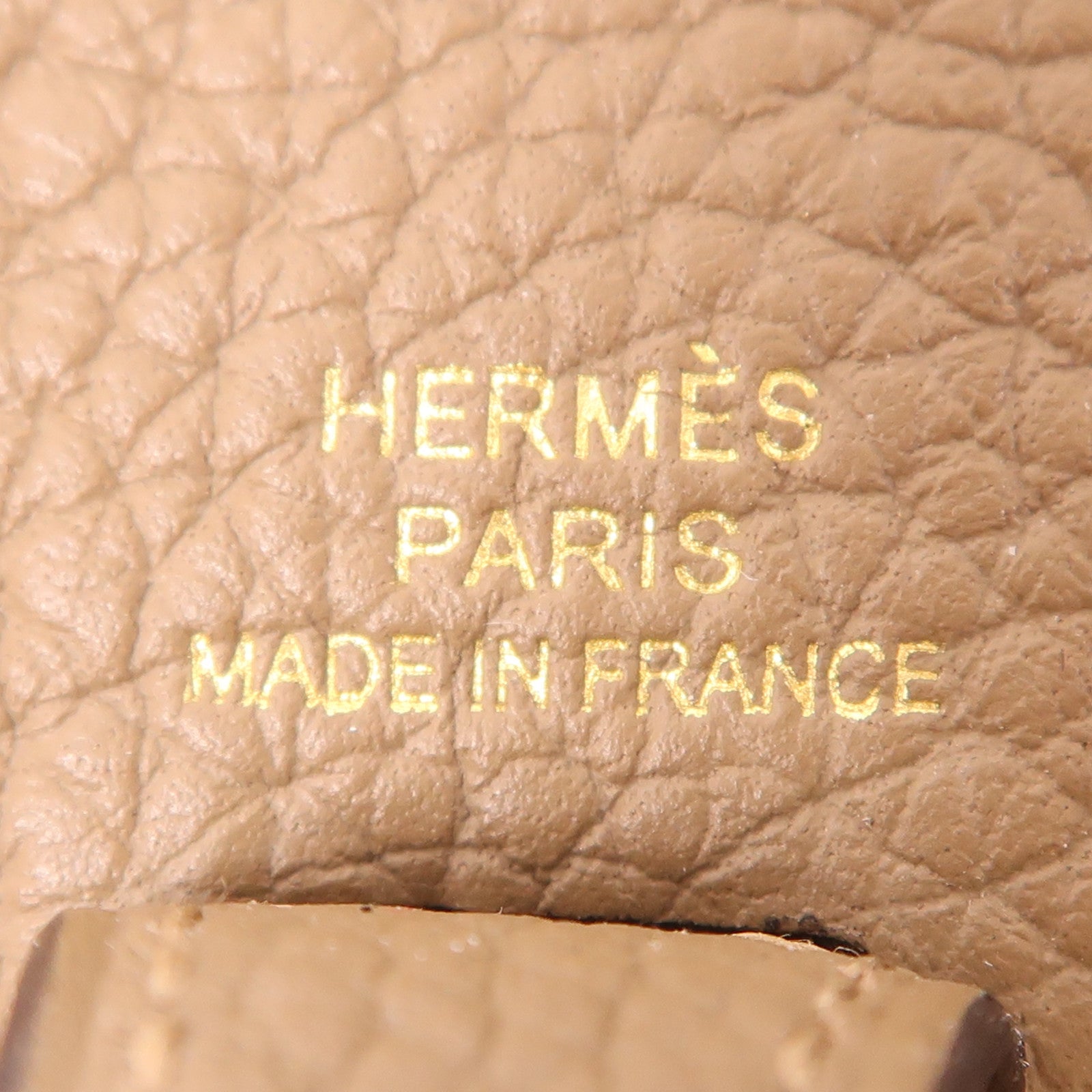 HERMES Maurice皮革Evelyne TPM金扣肩背袋Brown