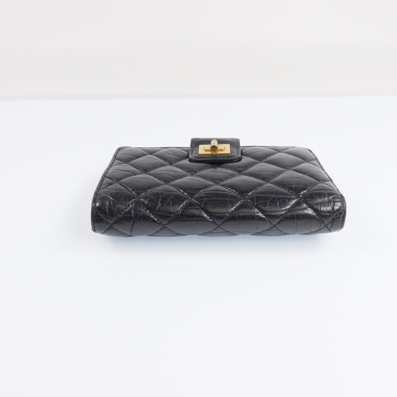CHANEL 牛皮皮革2.55Wallet金扣錢包