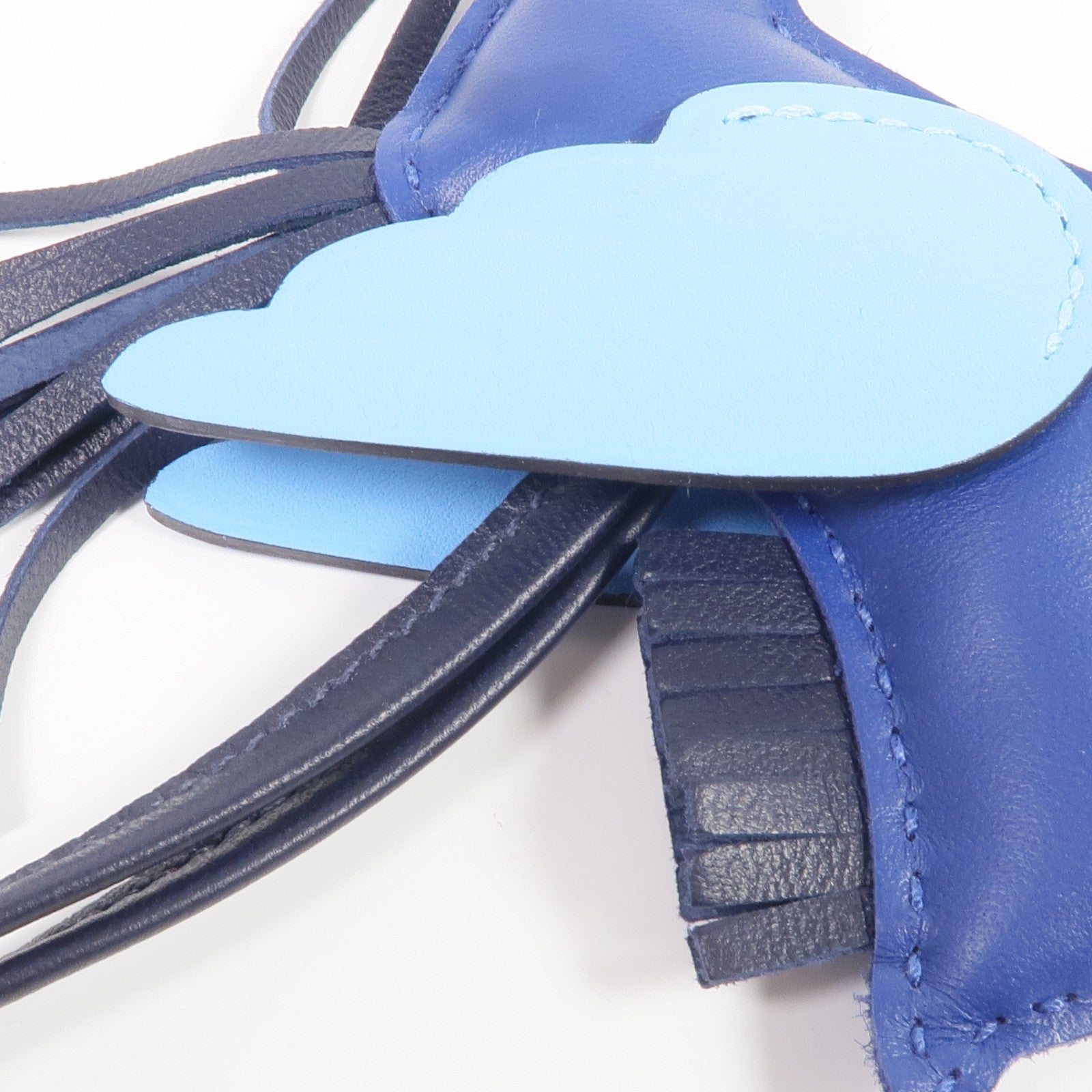 HERMES Milo皮革/Swift皮革Rodeo Pegase PM Charm掛飾Bleu Nuit