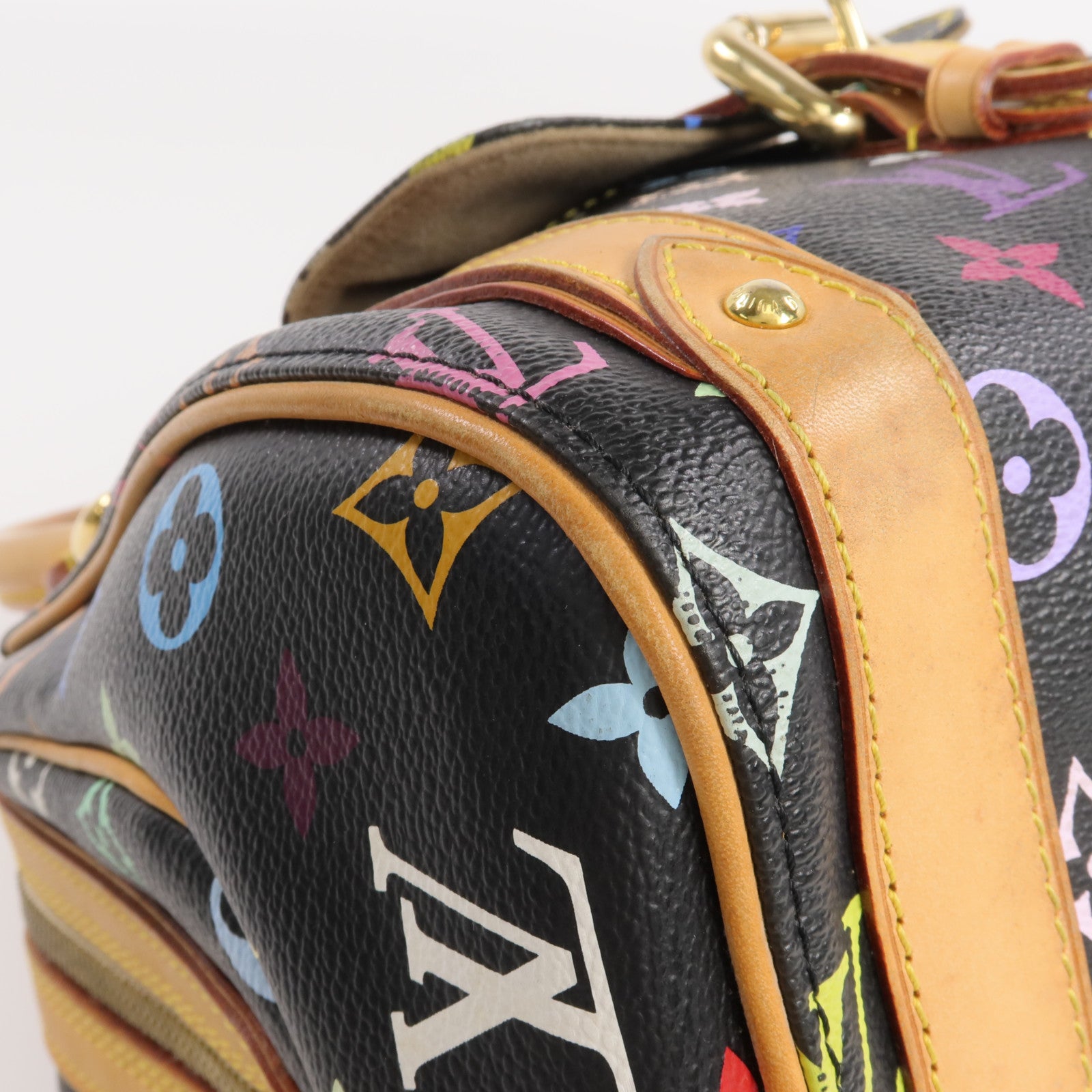 LOUIS VUITTON Monogram Multicolore Priscilla金扣手挽袋