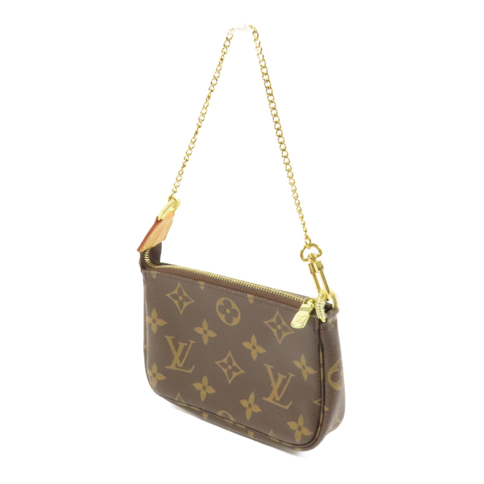 LOUIS VUITTON Monogram Mini Pochette Accessoires金扣手挽袋