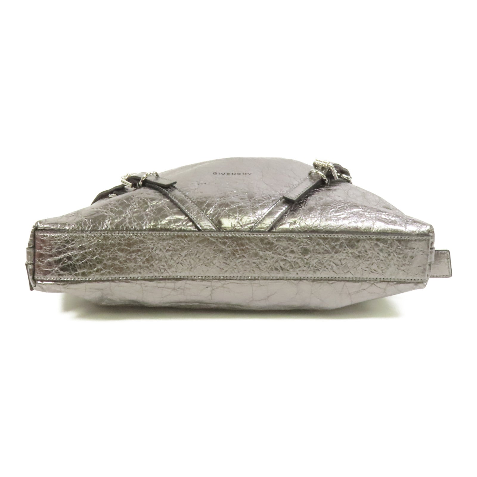 GIVENCHY 牛皮皮革Voyou MM銀扣肩背袋