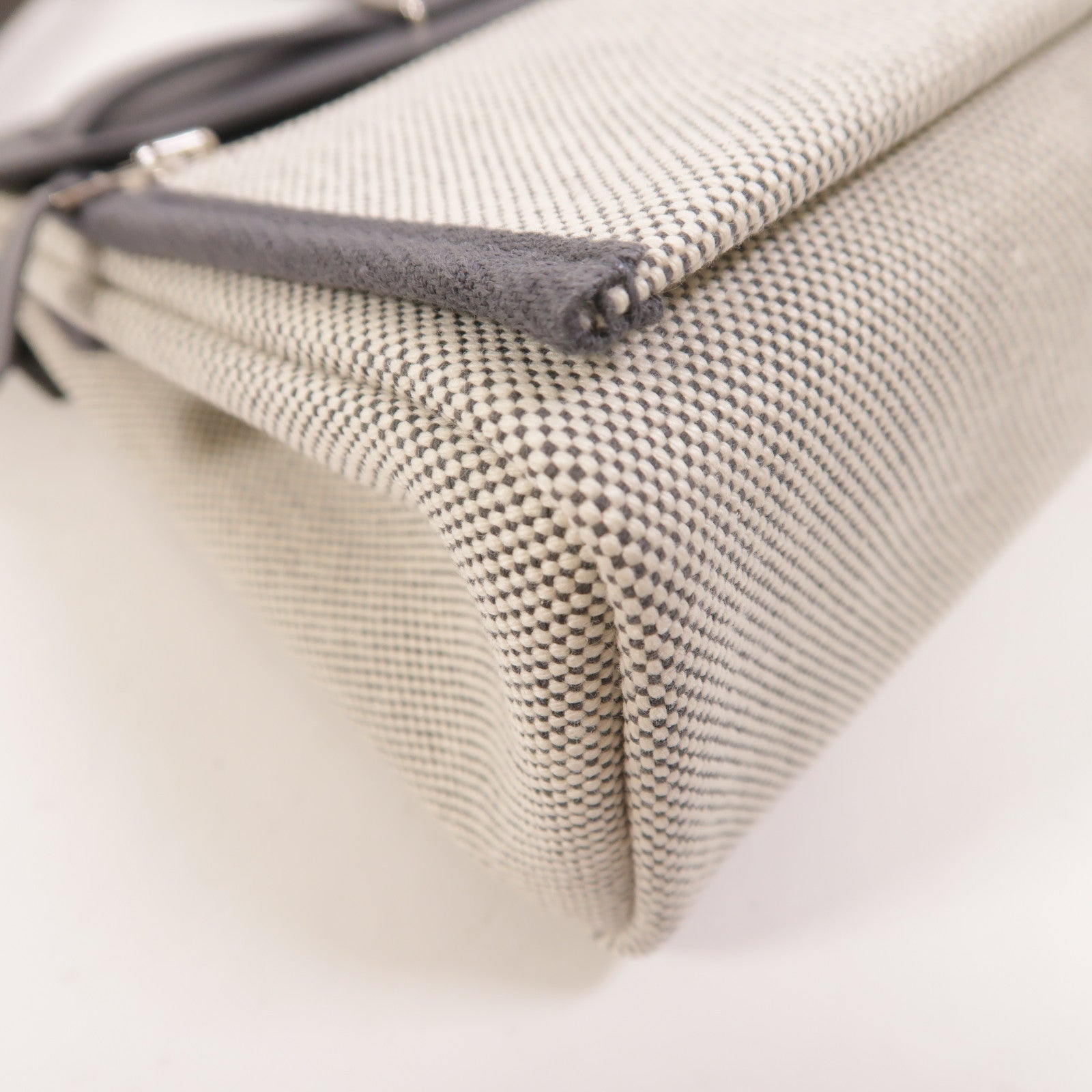 HERMES Toile H帆布Mini Herbag肩背袋Ardoise