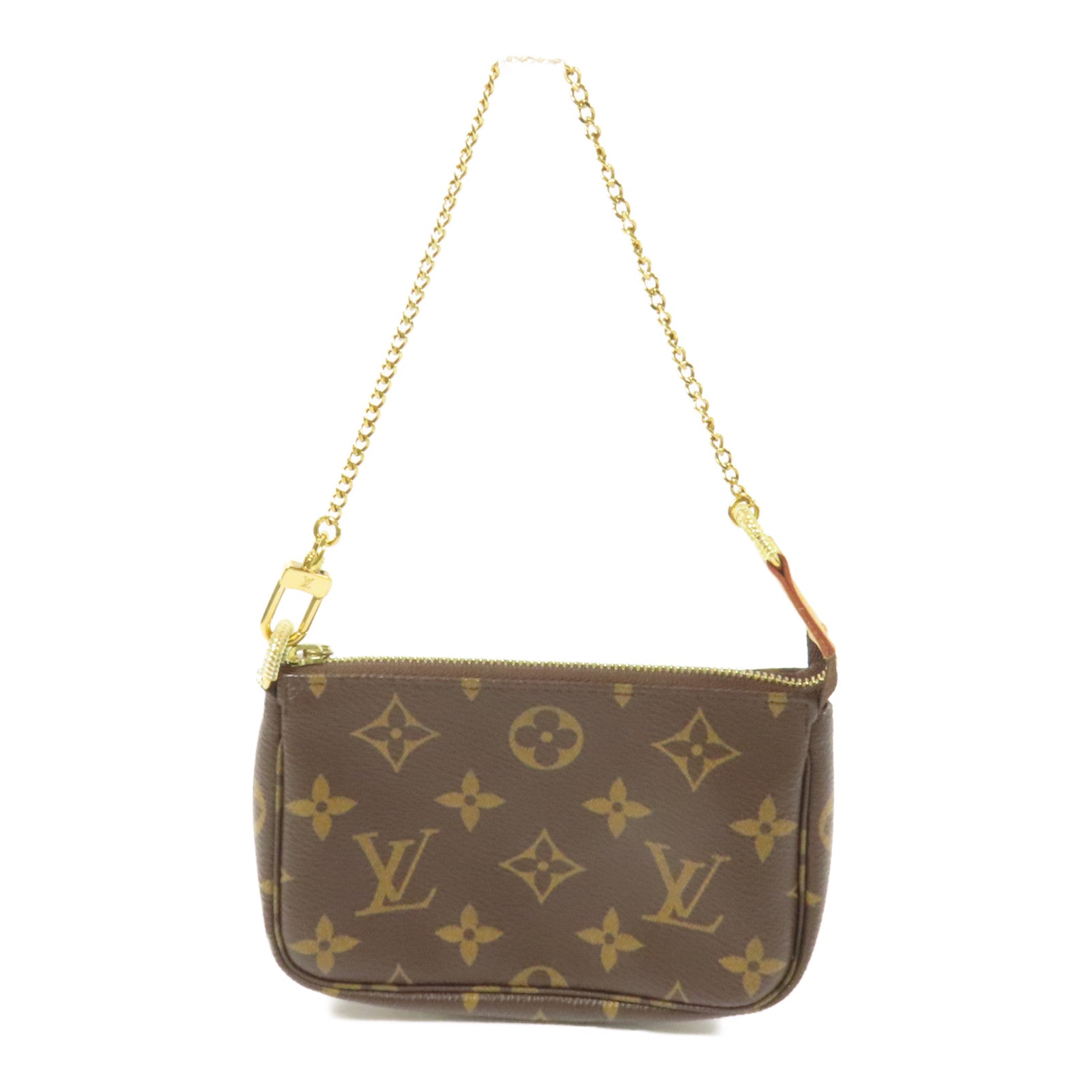 LOUIS VUITTON Monogram Mini Pochette Accessoires金扣手挽袋