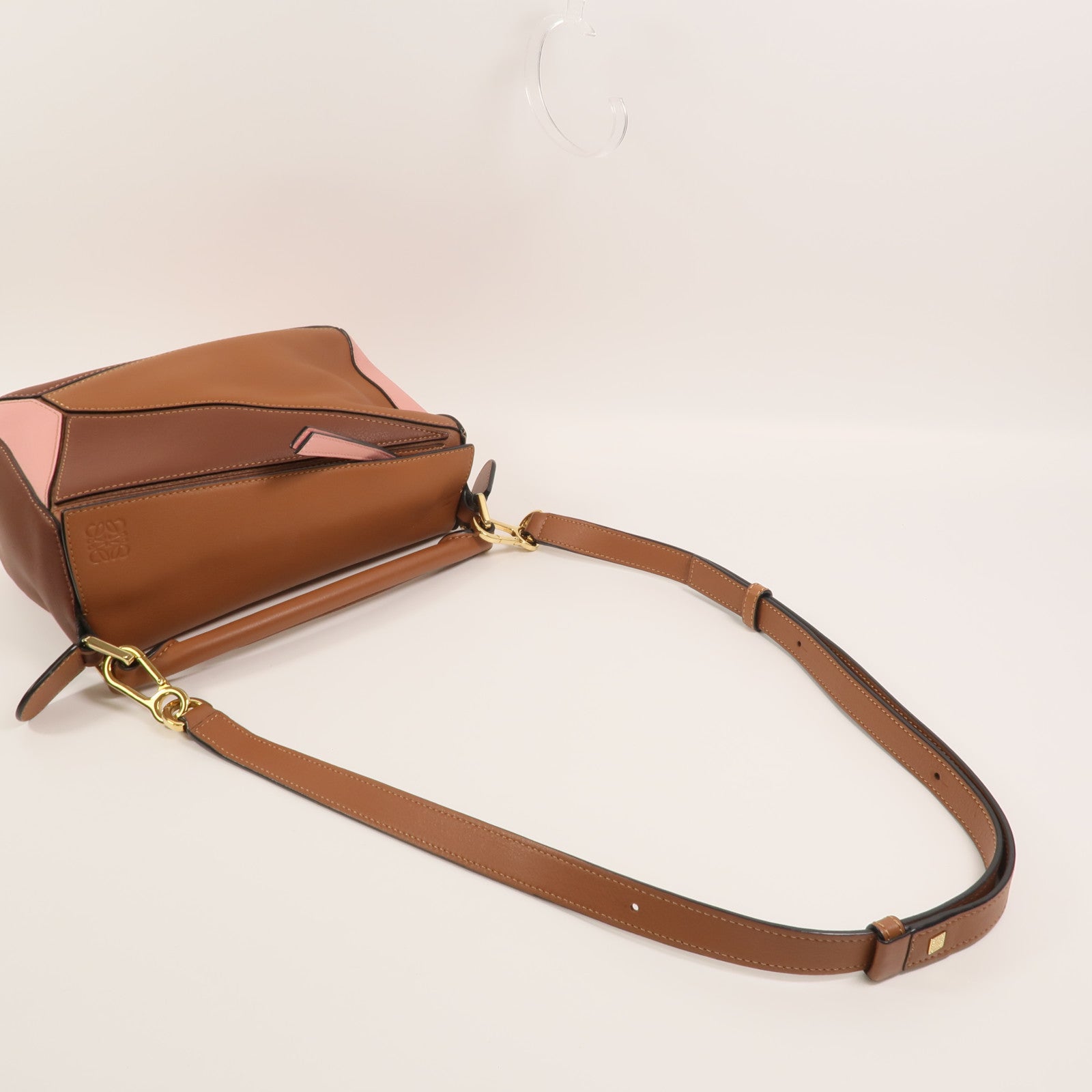 LOEWE 牛皮皮革Puzzle Small手挽肩背兩用袋
