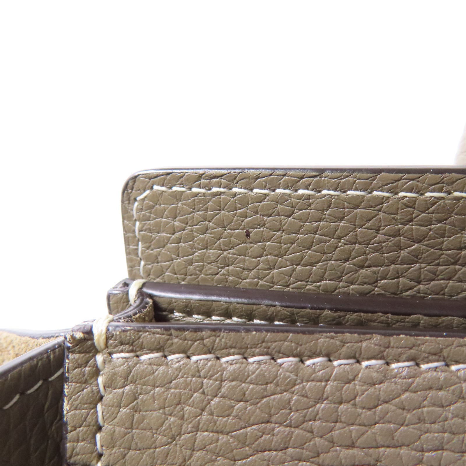 CELINE 牛皮皮革Luggage銀扣手挽肩背兩用袋