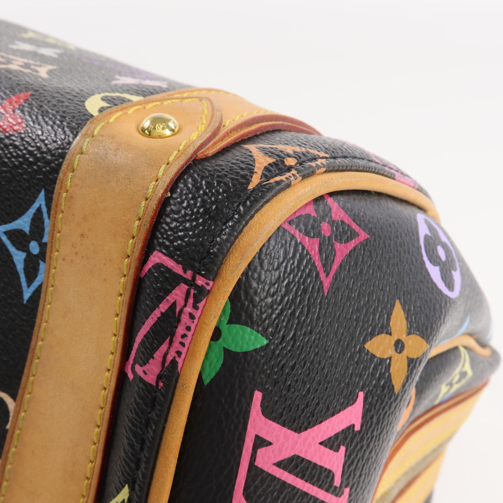 LOUIS VUITTON Monogram Multicolore Priscilla金扣手挽袋
