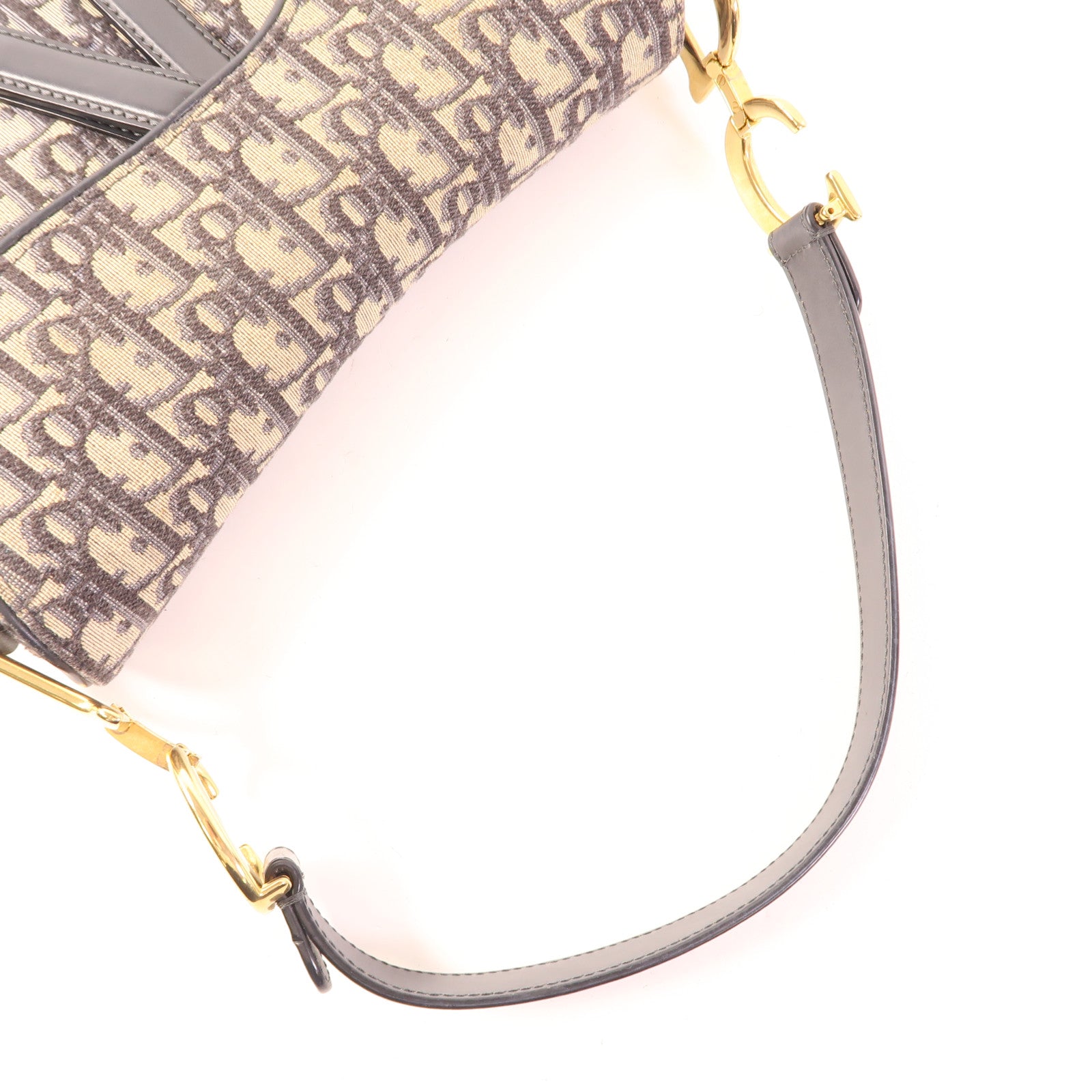 Dior 帆布Saddle金扣肩背袋