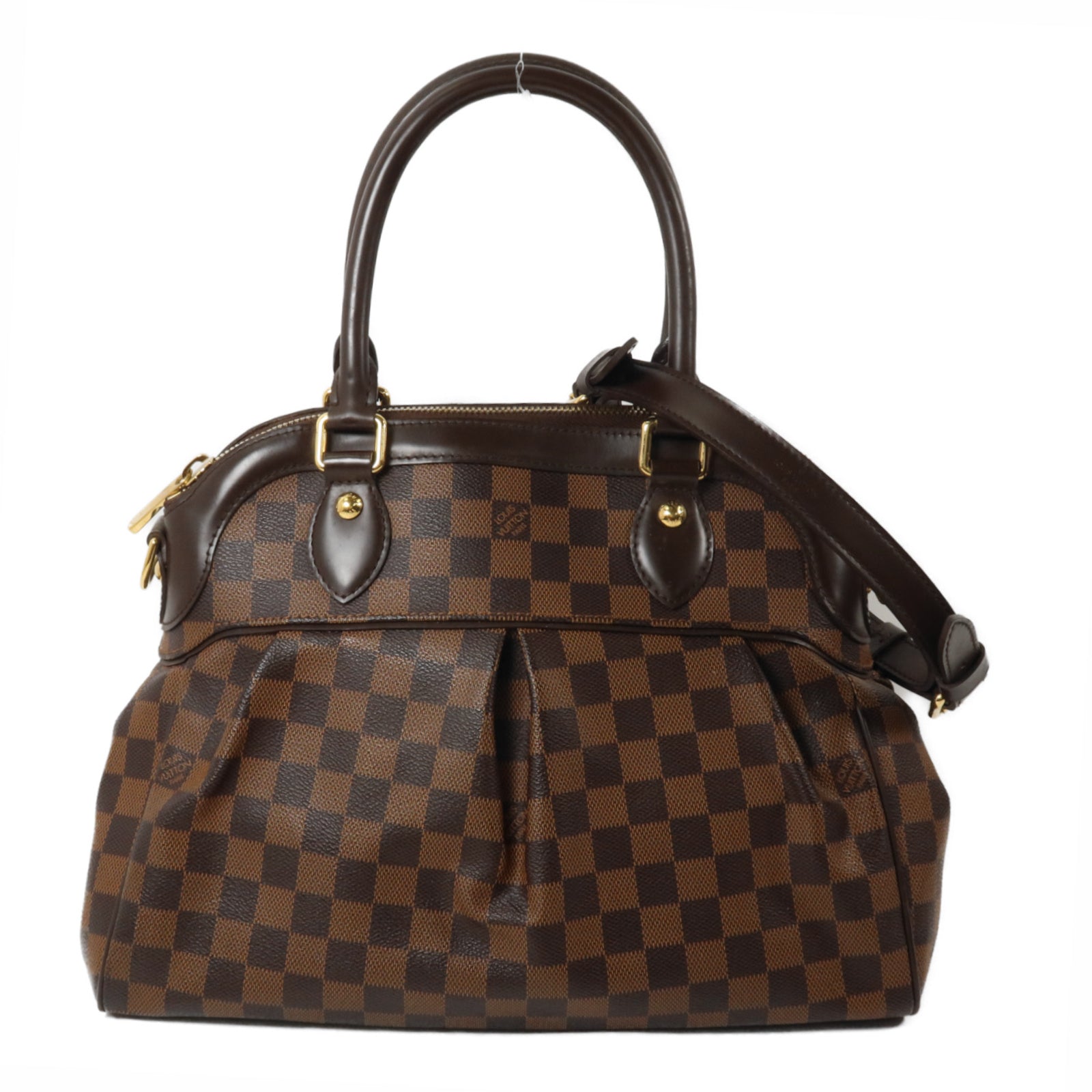 LOUIS VUITTON Damier Trevi PM手挽肩背兩用袋