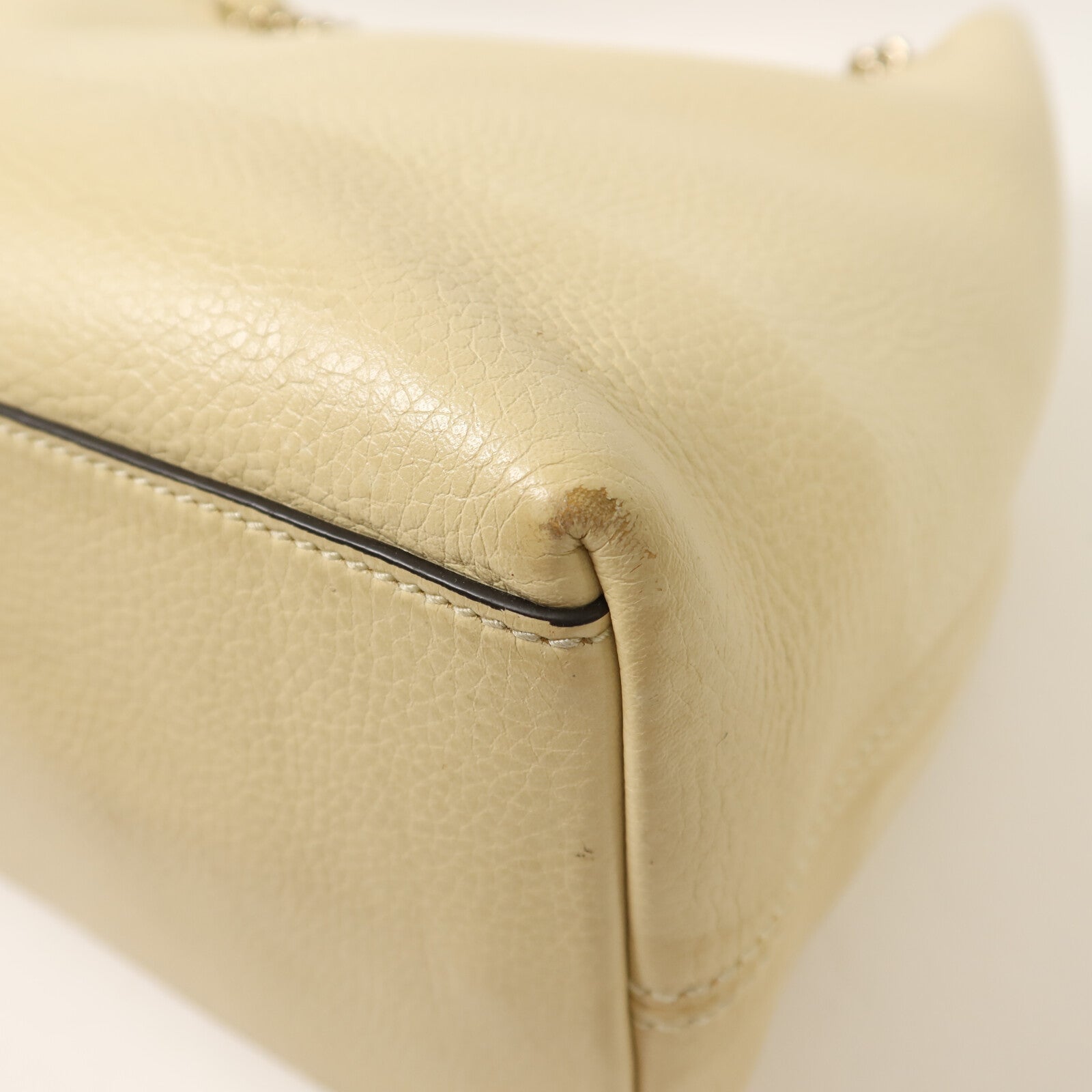 GUCCI 牛皮皮革Shoulder Bag鏈帶手挽肩背兩用袋