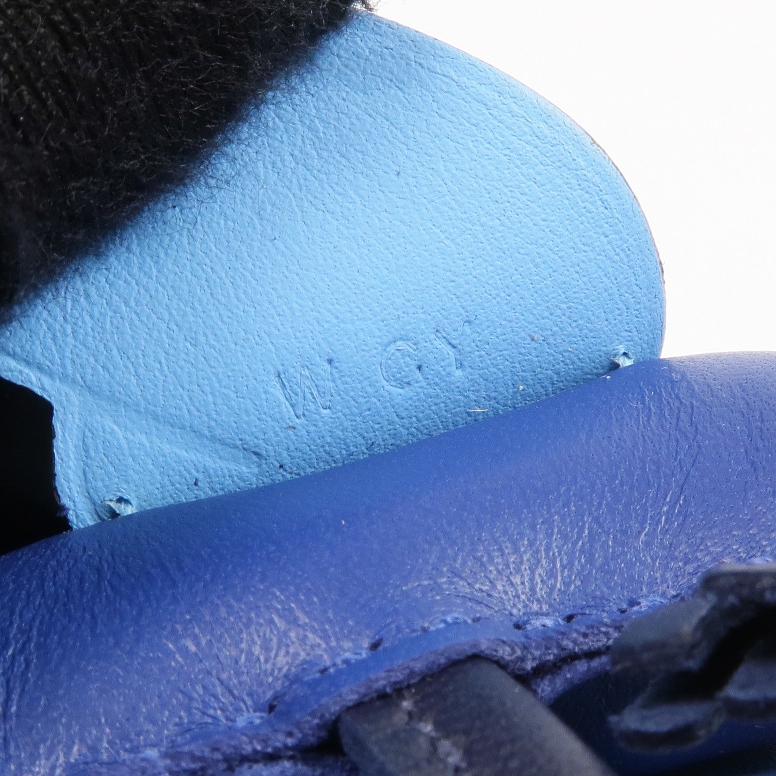 HERMES Milo皮革/Swift皮革Rodeo Pegase PM Charm掛飾Bleu Nuit