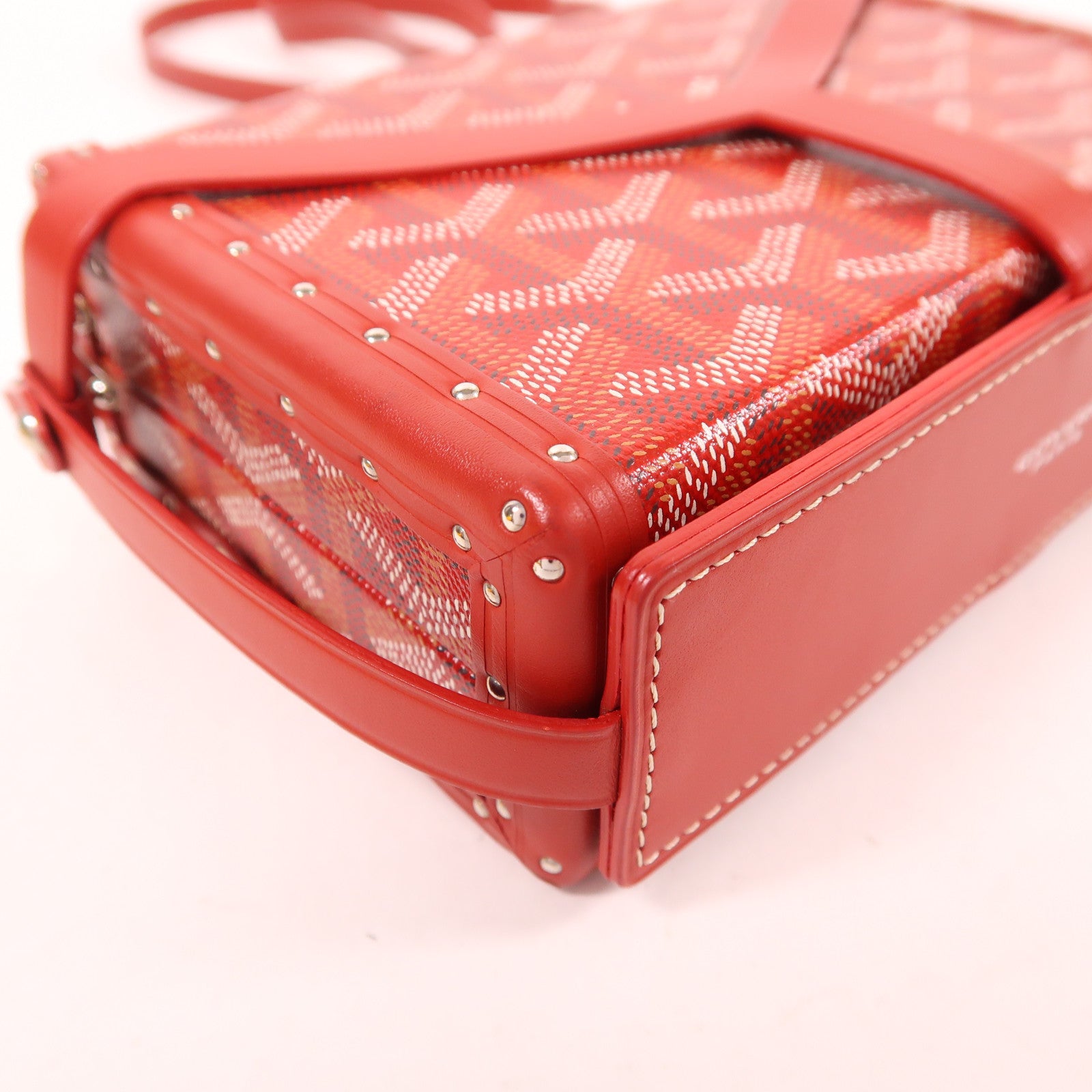 GOYARD 塗層帆布Minaudiere Trunk銀扣肩背袋