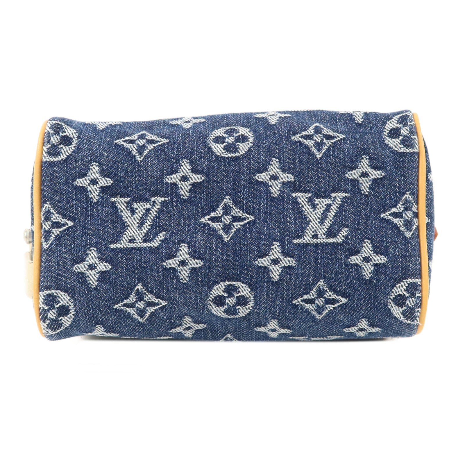 LOUIS VUITTON Monogram Denim Speedy 18 Bandouliere手挽肩背兩用袋