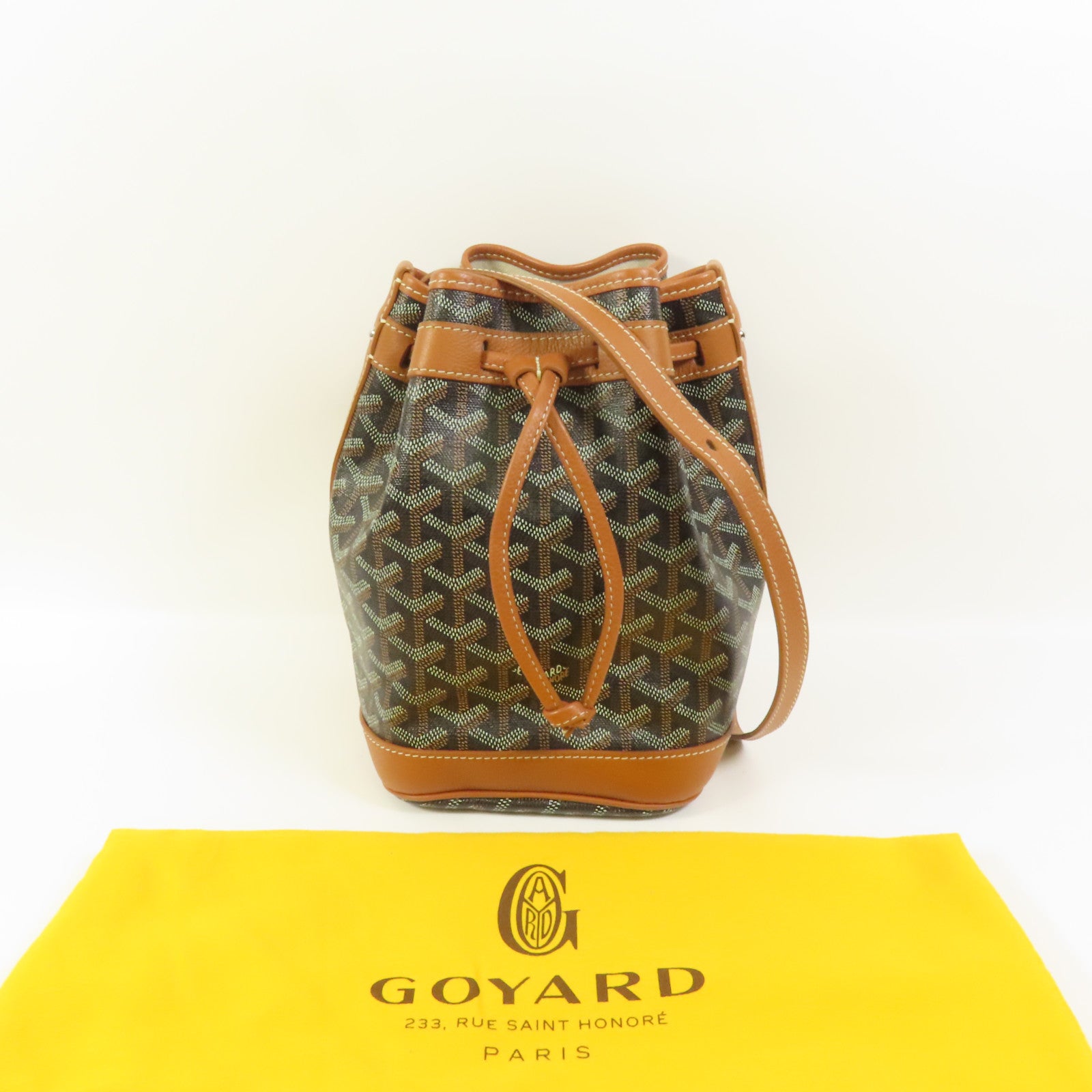 GOYARD 【激減優惠】塗層帆布Petit Flot Bucket Bag肩背袋