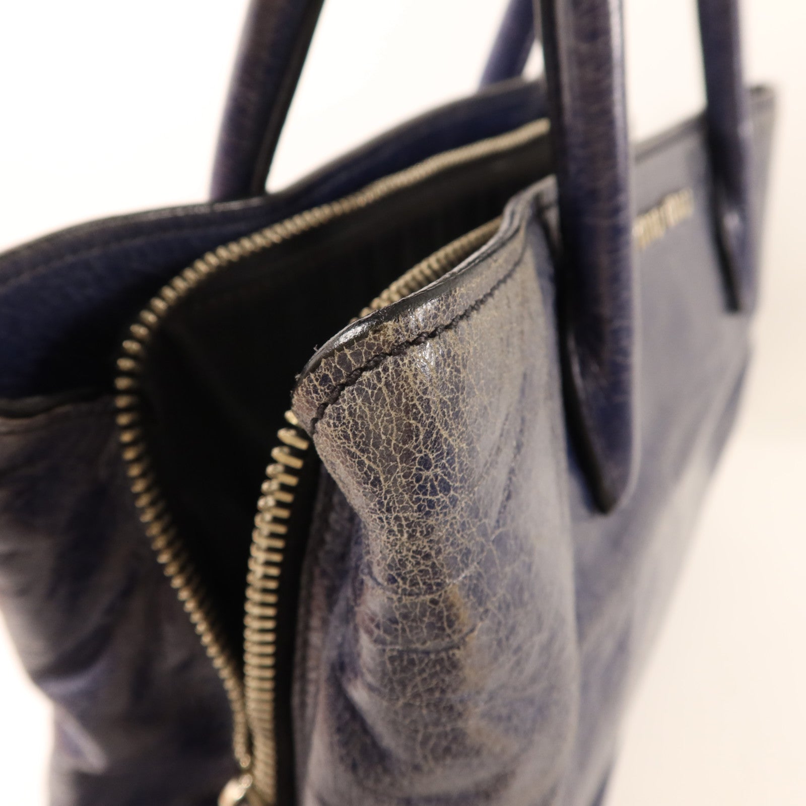 Miu Miu 牛皮皮革2 Way Shoulder Bag銀扣手挽肩背兩用袋