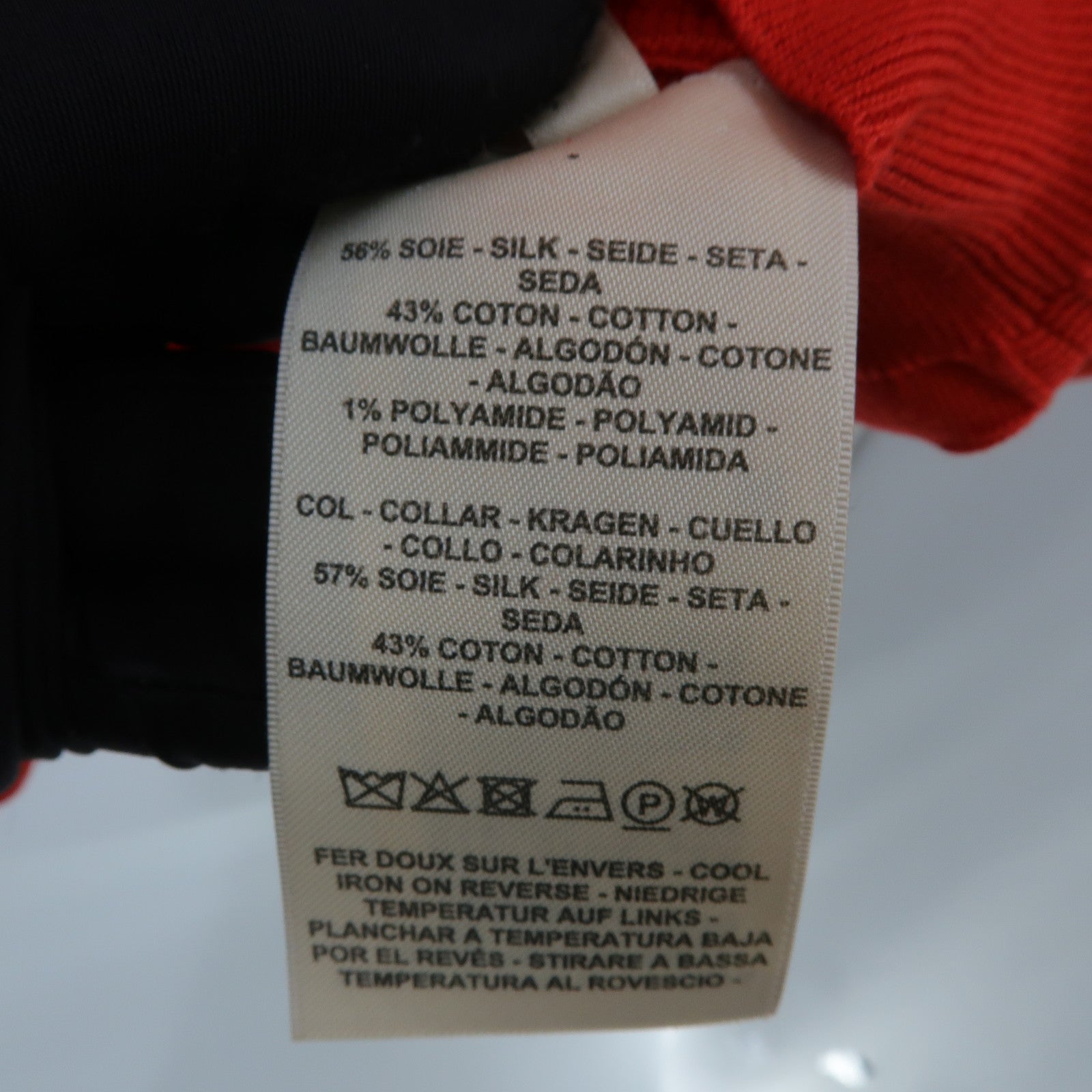 HERMES Silk/Cotton Naoussa Chaine Short Knitwear上衣