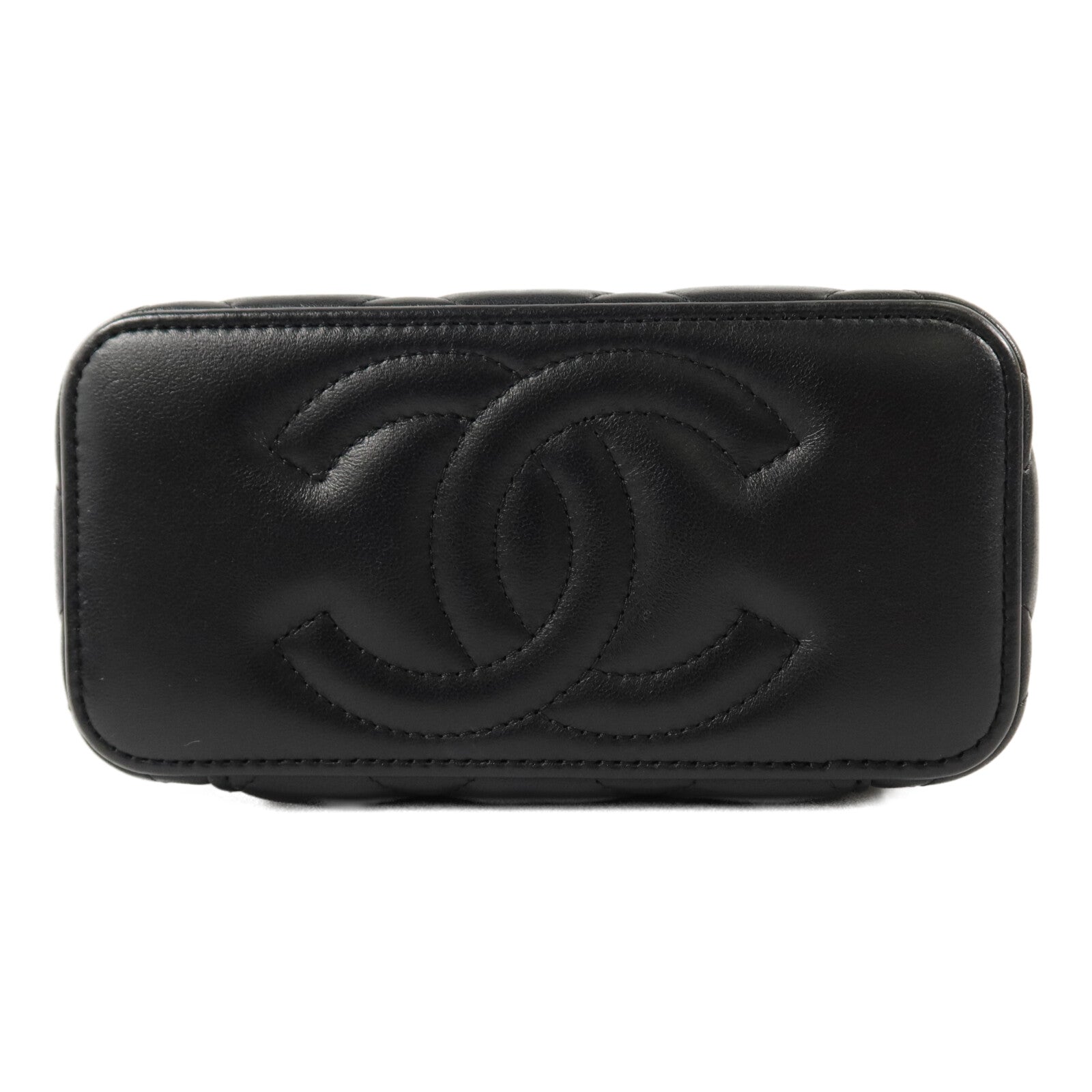 CHANEL 羊皮皮革Vanity Case鏈帶肩背袋