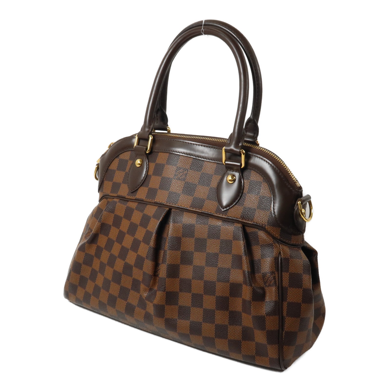 LOUIS VUITTON Damier Trevi PM手挽肩背兩用袋
