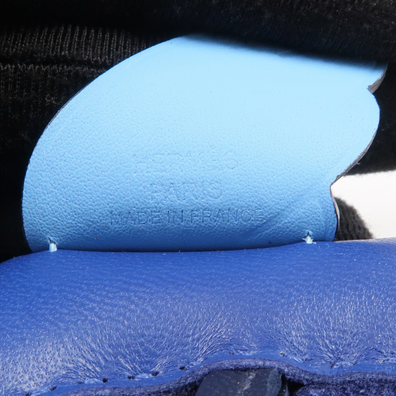 HERMES Milo皮革/Swift皮革Rodeo Pegase PM Charm掛飾Bleu Nuit