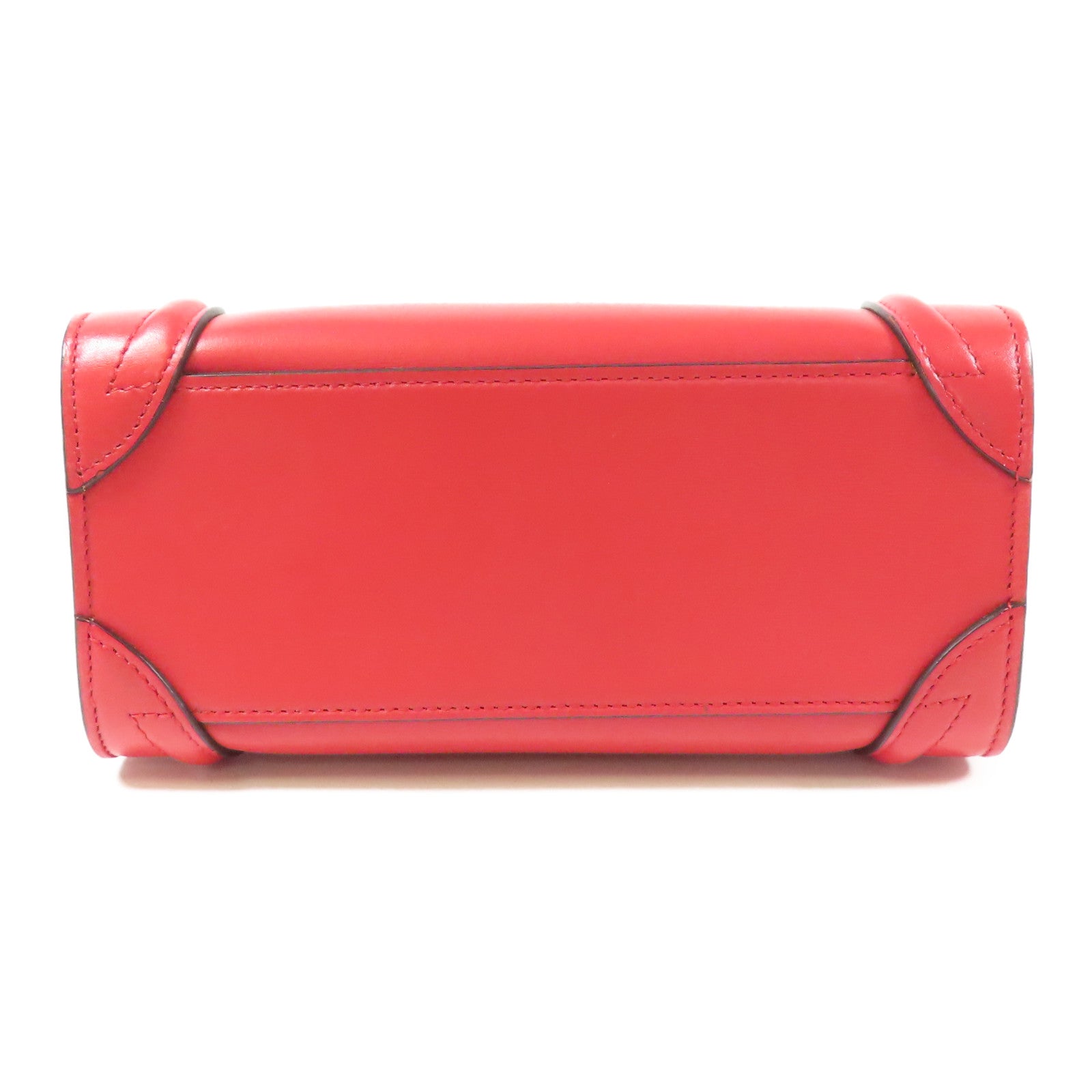 CELINE 牛皮皮革Nano Luggage銀扣手挽肩背兩用袋