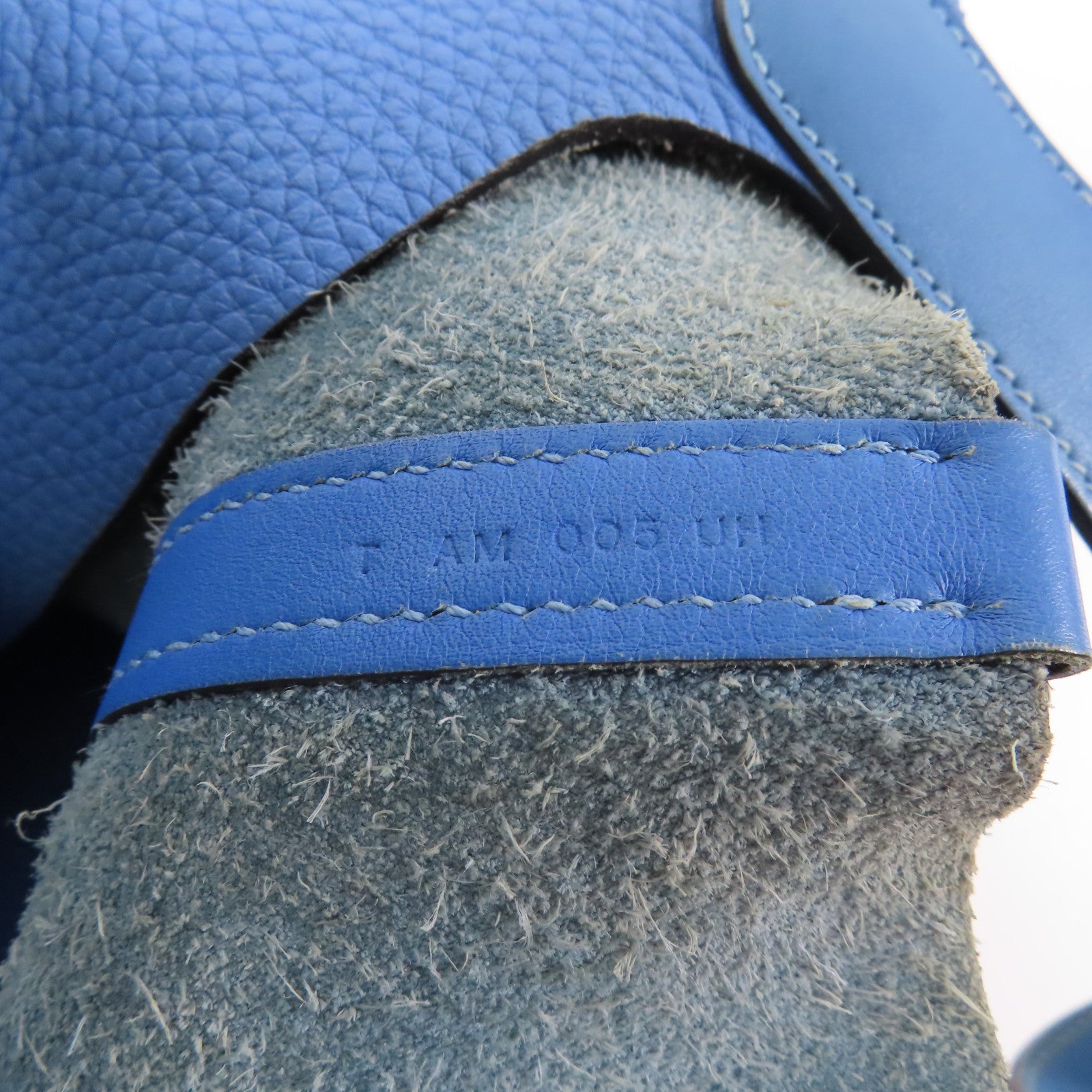 HERMES Clemence皮革Picotin MM銀扣肩背袋Blue Paradise