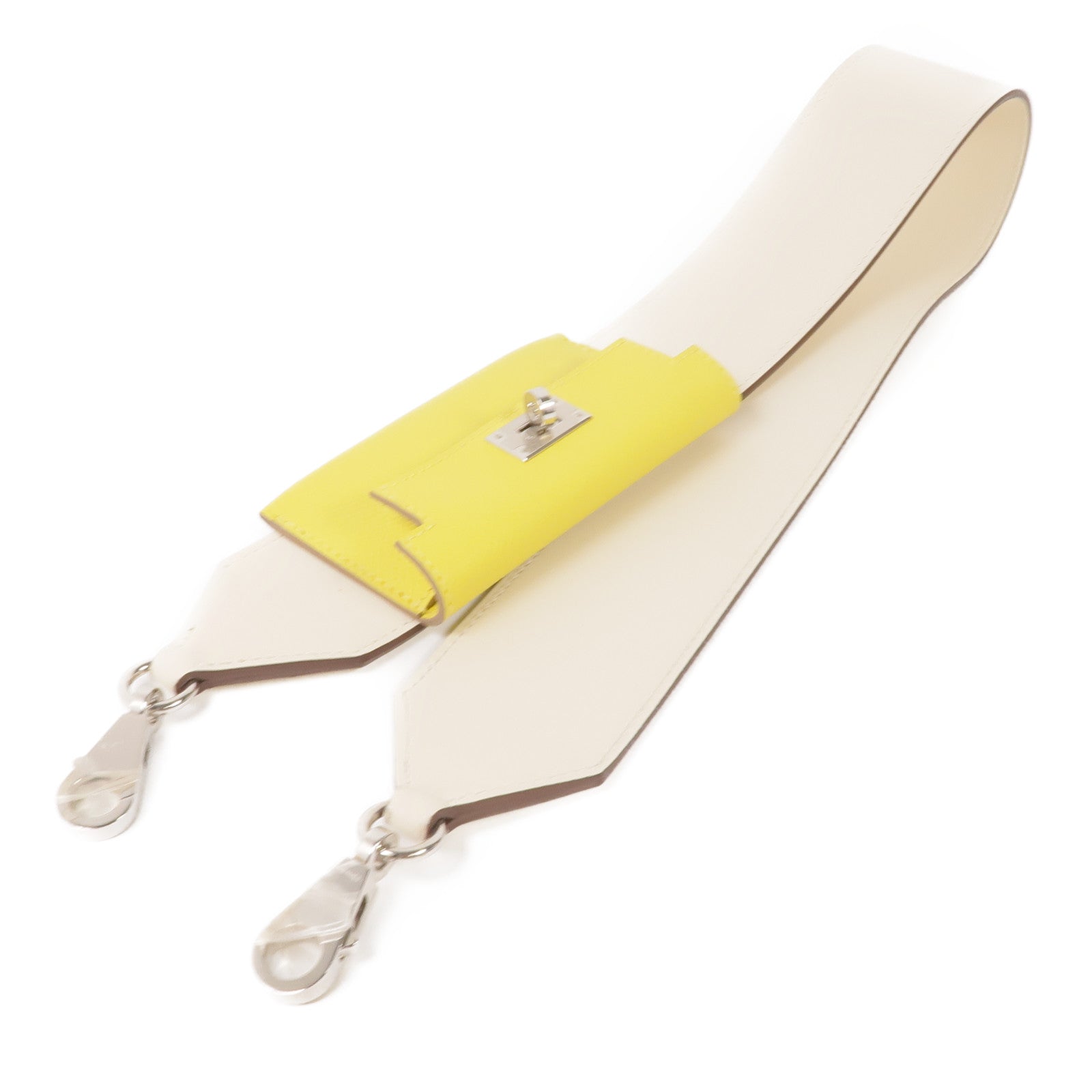 HERMES 【激減優惠】Swift/Epsom皮革Kelly Pocket Strap銀扣肩帶