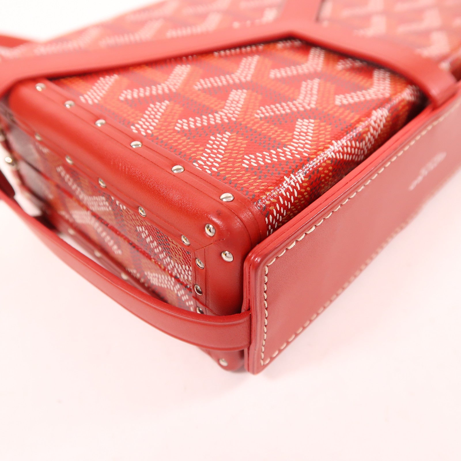 GOYARD 塗層帆布Minaudiere Trunk銀扣肩背袋