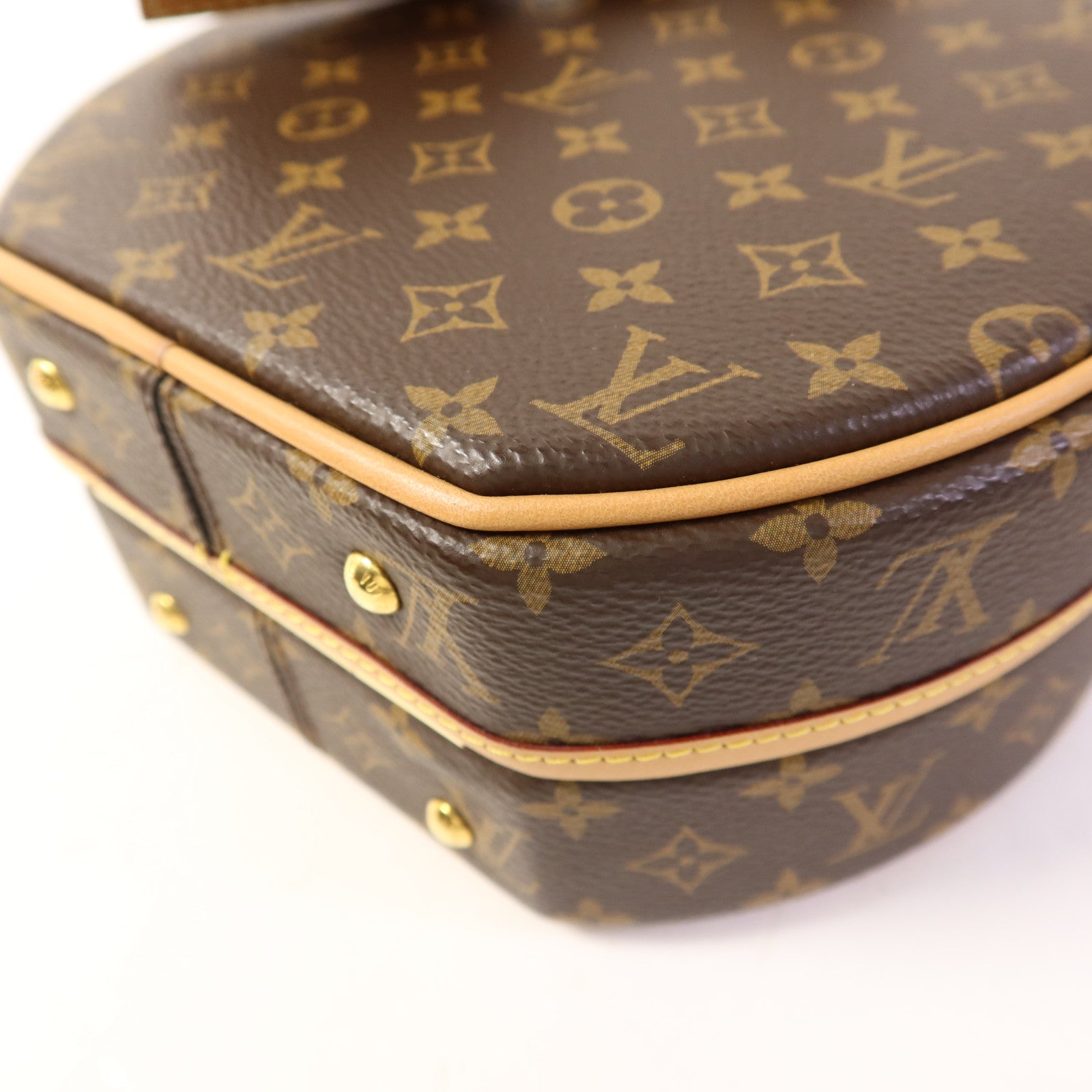 LOUIS VUITTON Monogram Petite Boite Chapeau金扣手挽肩背兩用袋