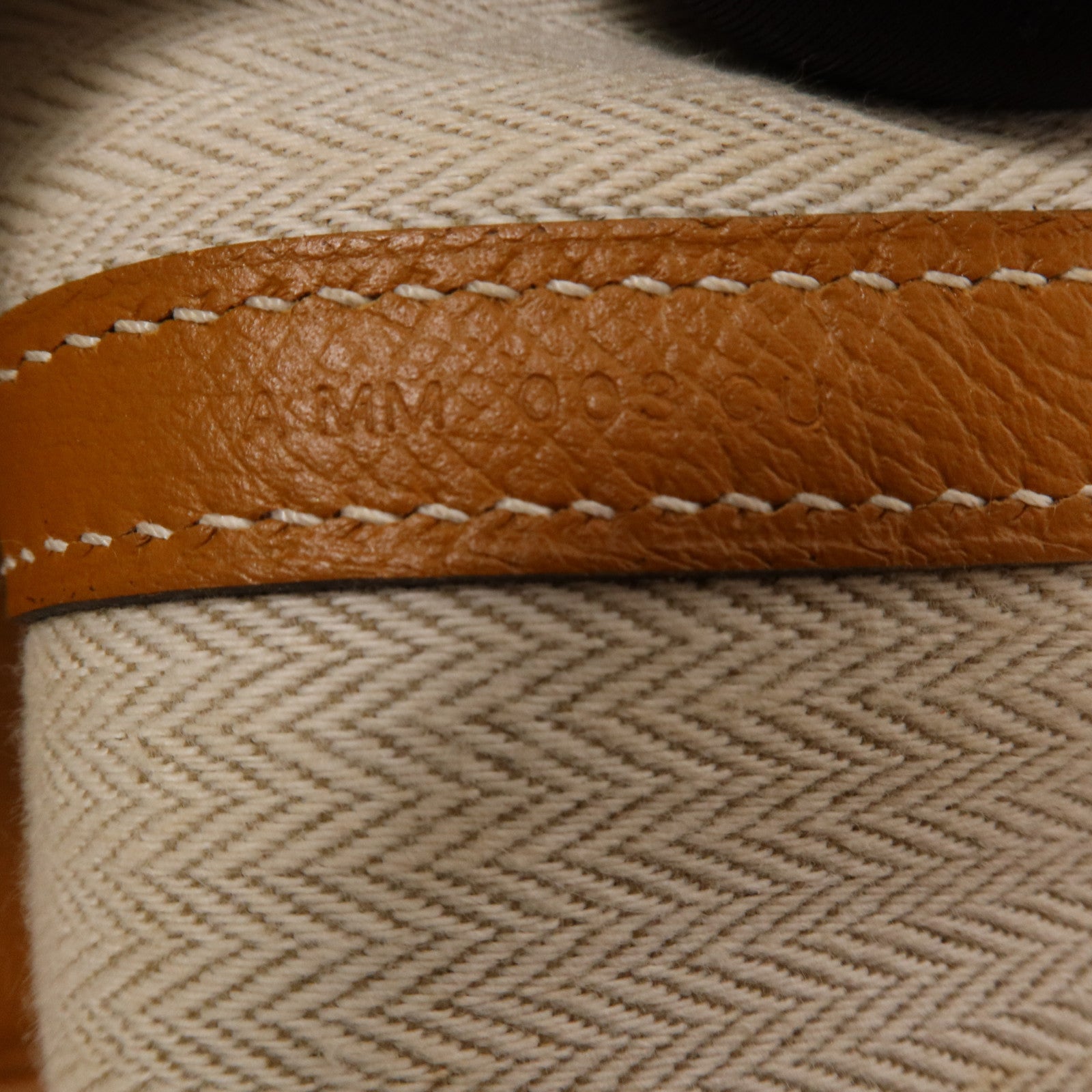 HERMES Epsom皮革Garden Party TPM銀扣手挽袋Toffee