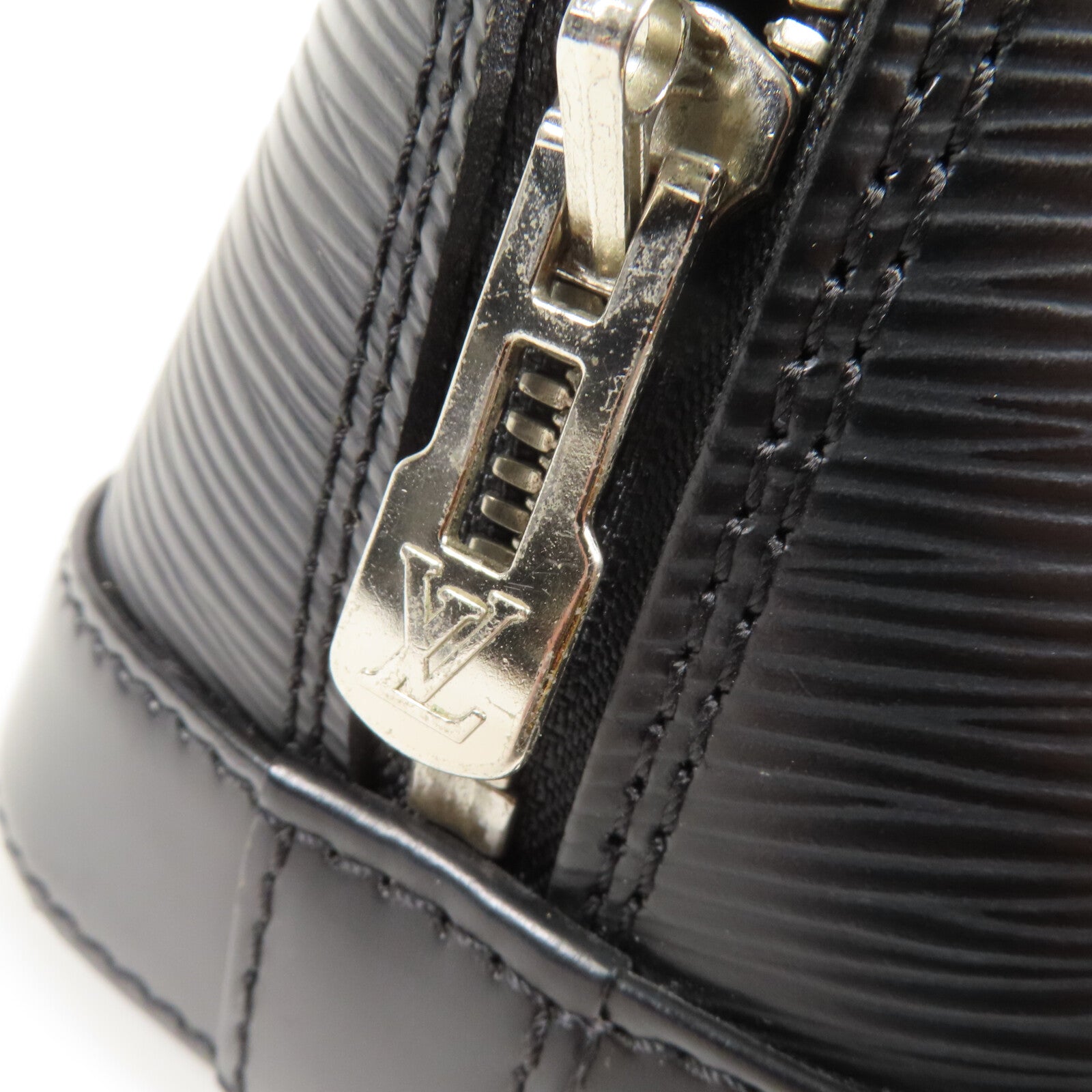 LOUIS VUITTON Epi Alma BB銀扣手挽肩背兩用袋