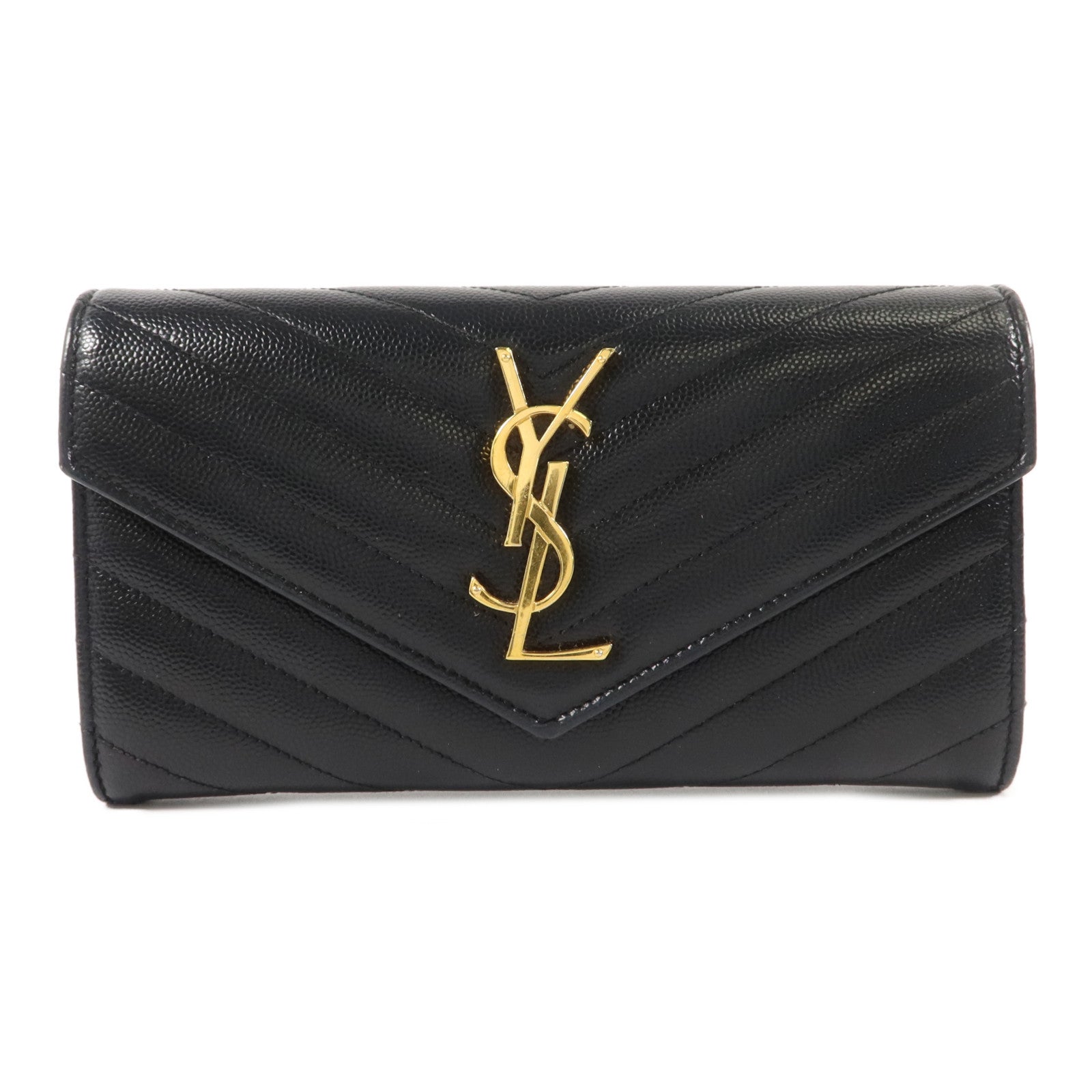 SAINT LAURENT 牛皮皮革Long Wallet長錢包