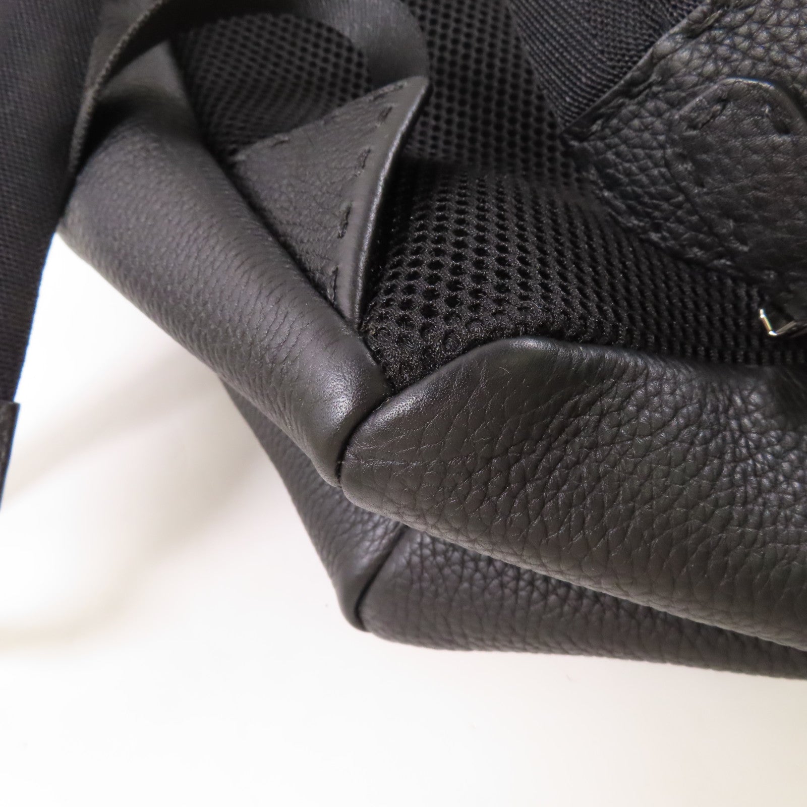 FENDI【激減優惠】 牛皮皮革Faces Selleria Backpack銀扣背包