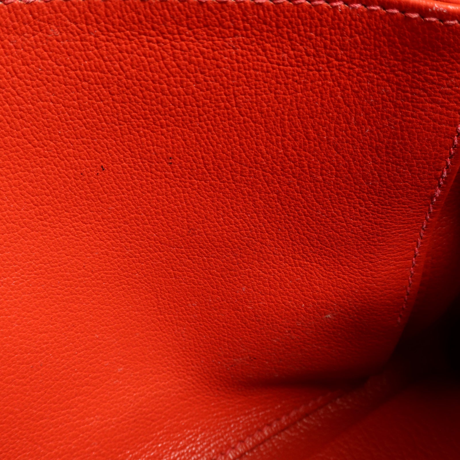 HERMES Clemence皮革Kelly 32銀扣手挽肩背兩用袋Rouge Casaque