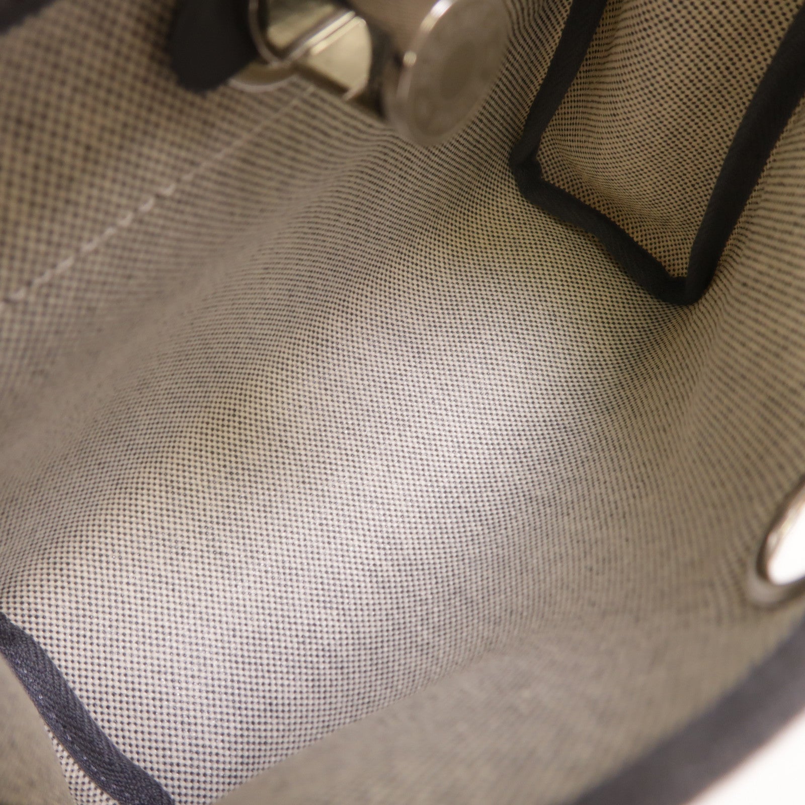 HERMES Toile H帆布Mini Herbag肩背袋Ardoise