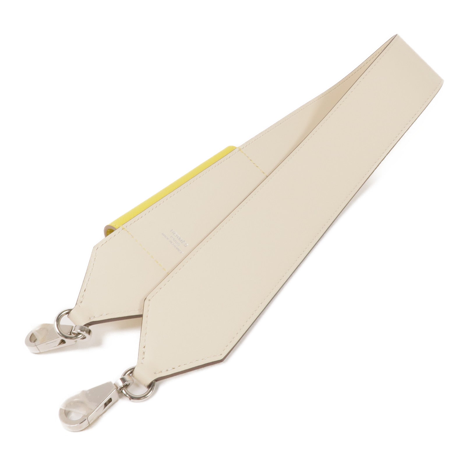 HERMES Swift/Epsom皮革Kelly Pocket Strap銀扣肩帶