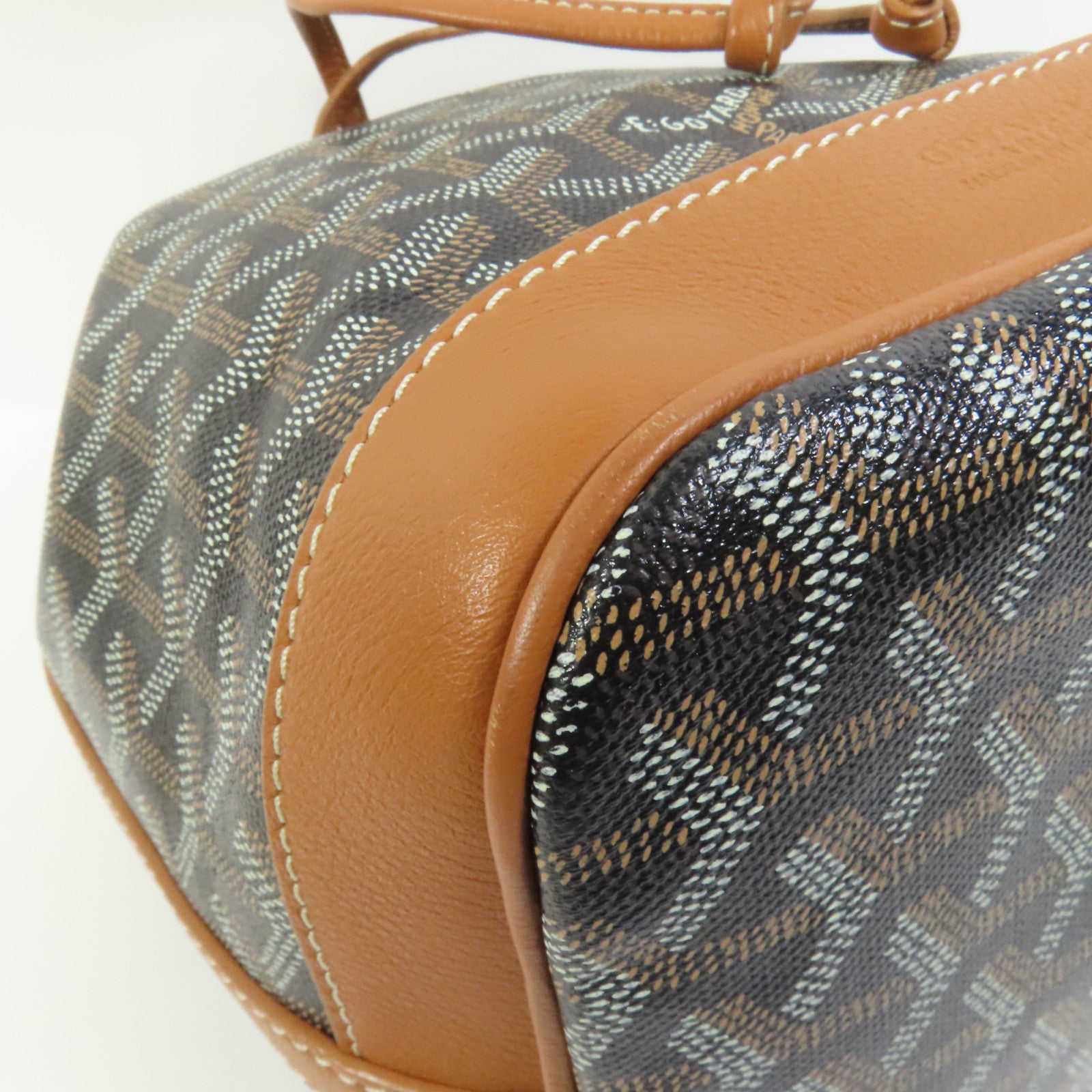 GOYARD 【激減優惠】塗層帆布Petit Flot Bucket Bag肩背袋