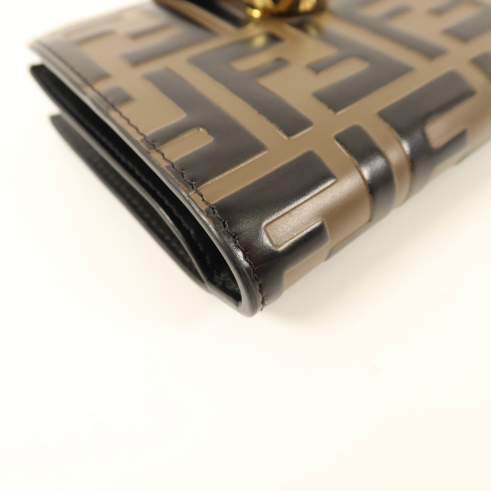 FENDI 牛皮皮革Wallet金扣錢包