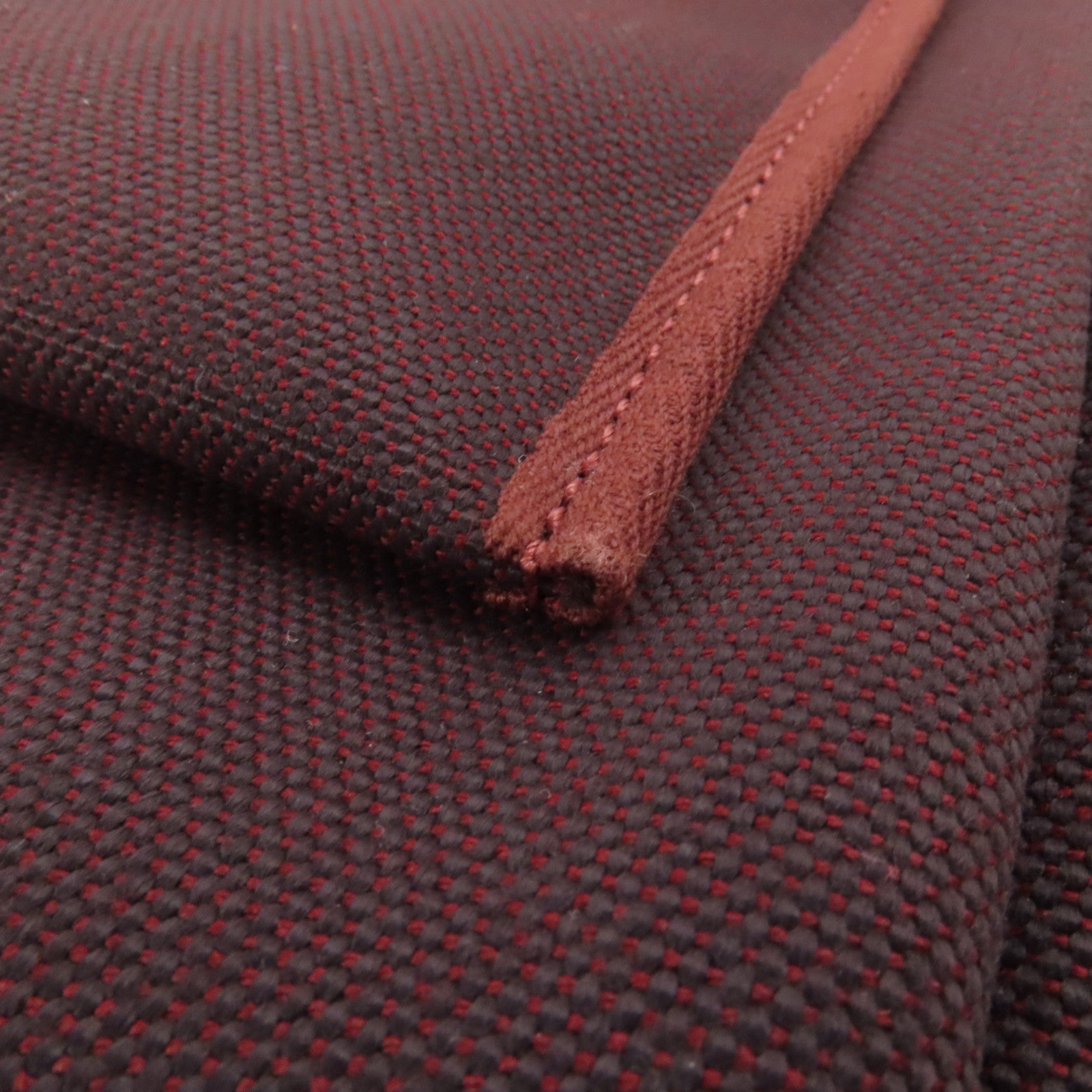 HERMES 帆布Herbag PM手挽肩背兩用袋Rouge Sellier