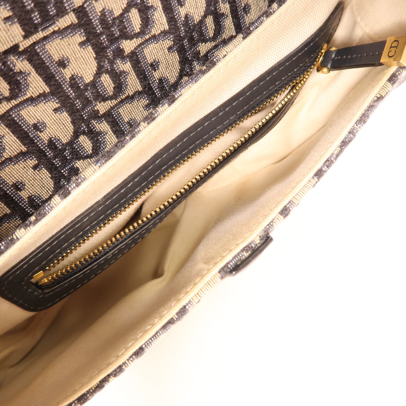 Dior 帆布Saddle金扣肩背袋