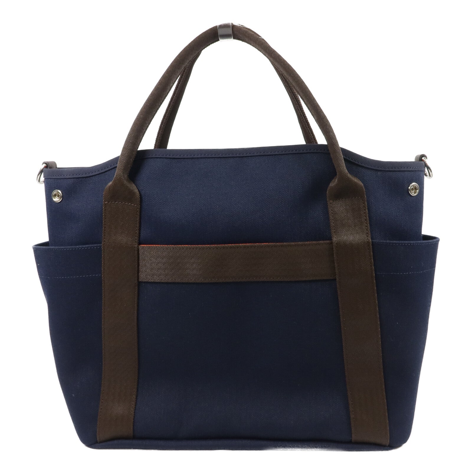 HERMES 帆布Grooming Bag手挽肩背兩用袋
