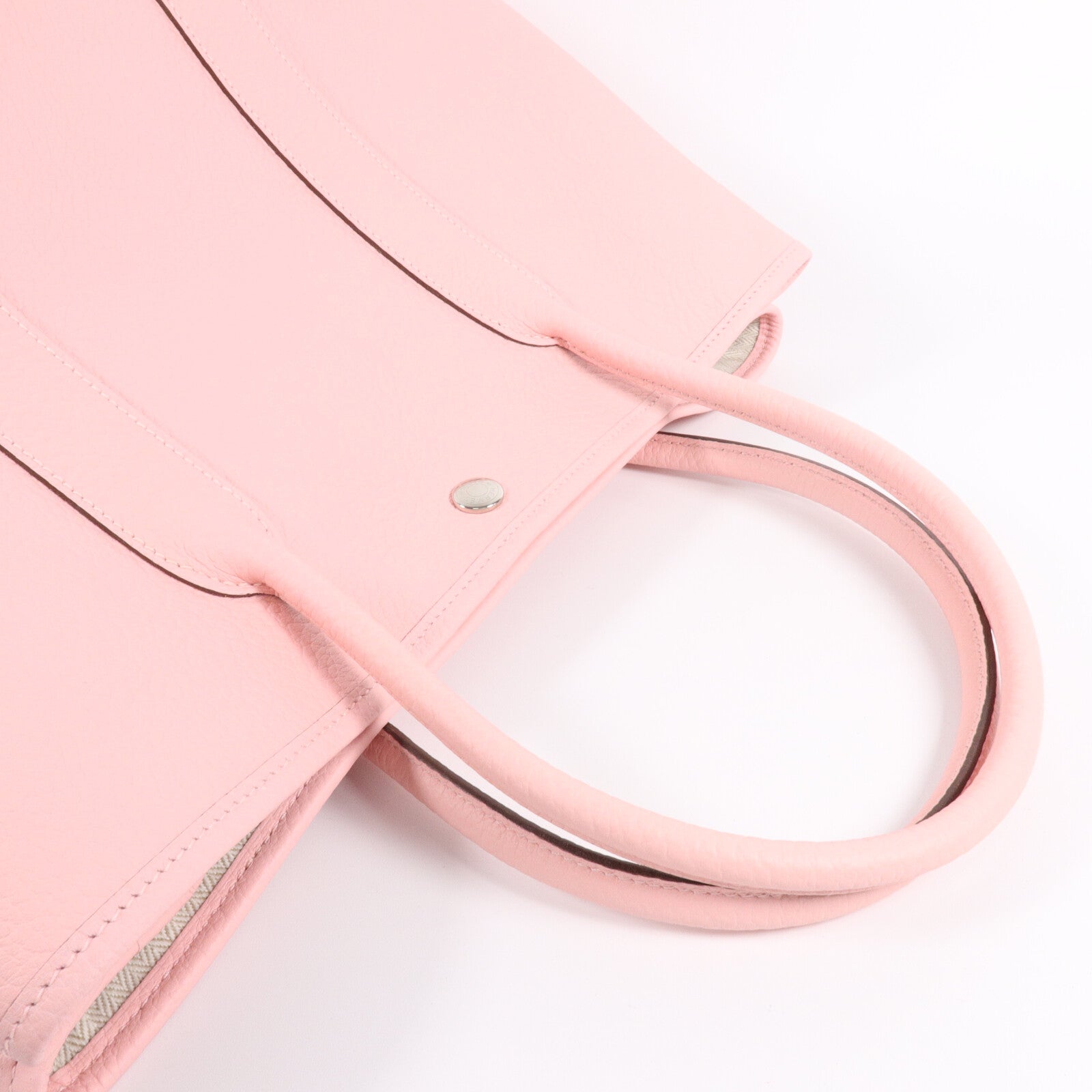 HERMES Negonda皮革Garden Party PM手挽袋Rose Sakura