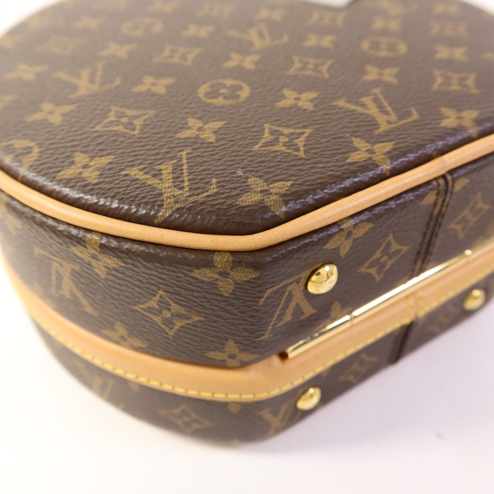 LOUIS VUITTON Monogram Petite Boite Chapeau金扣手挽肩背兩用袋