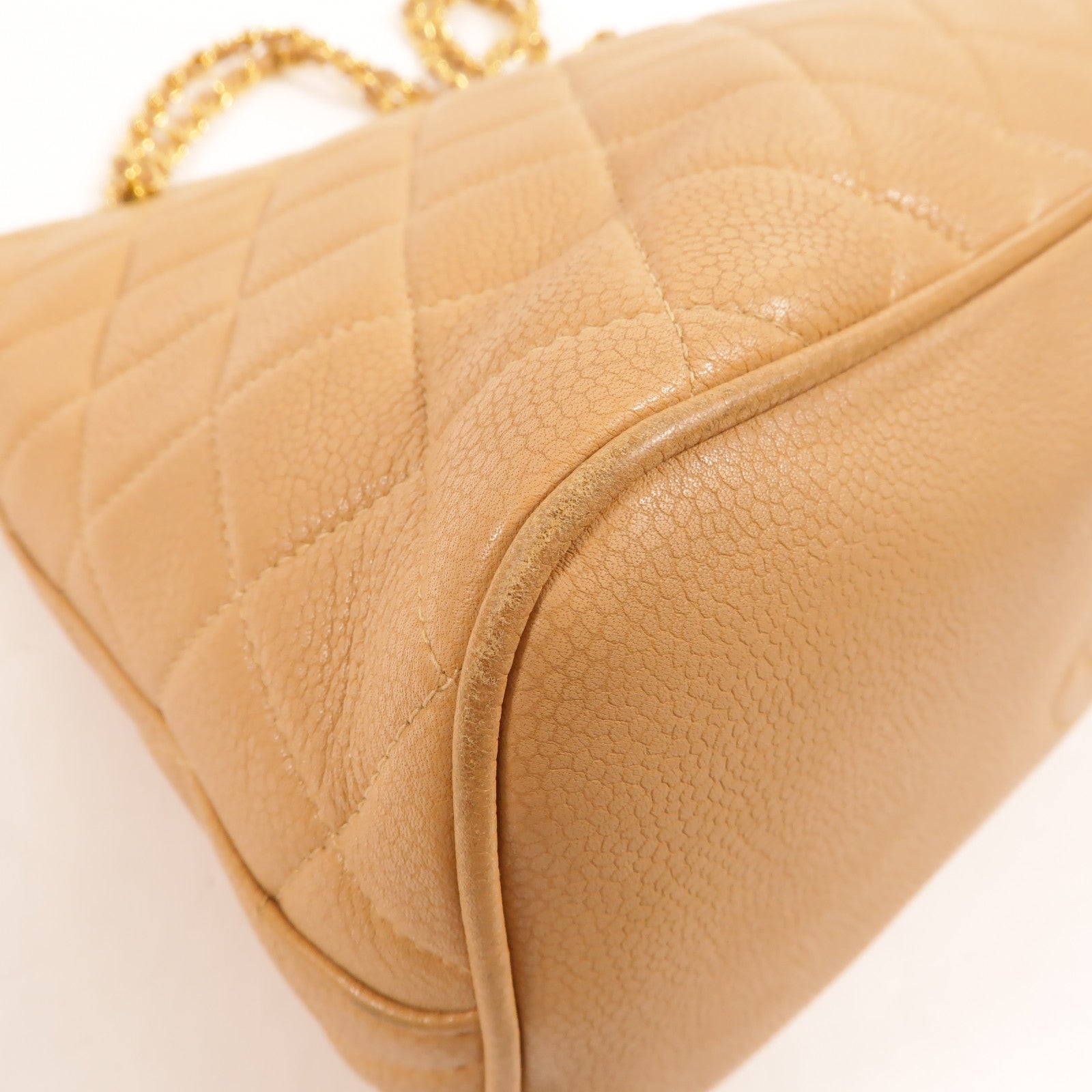 CHANEL 牛皮皮革Vintage Chain Shoudler肩背袋