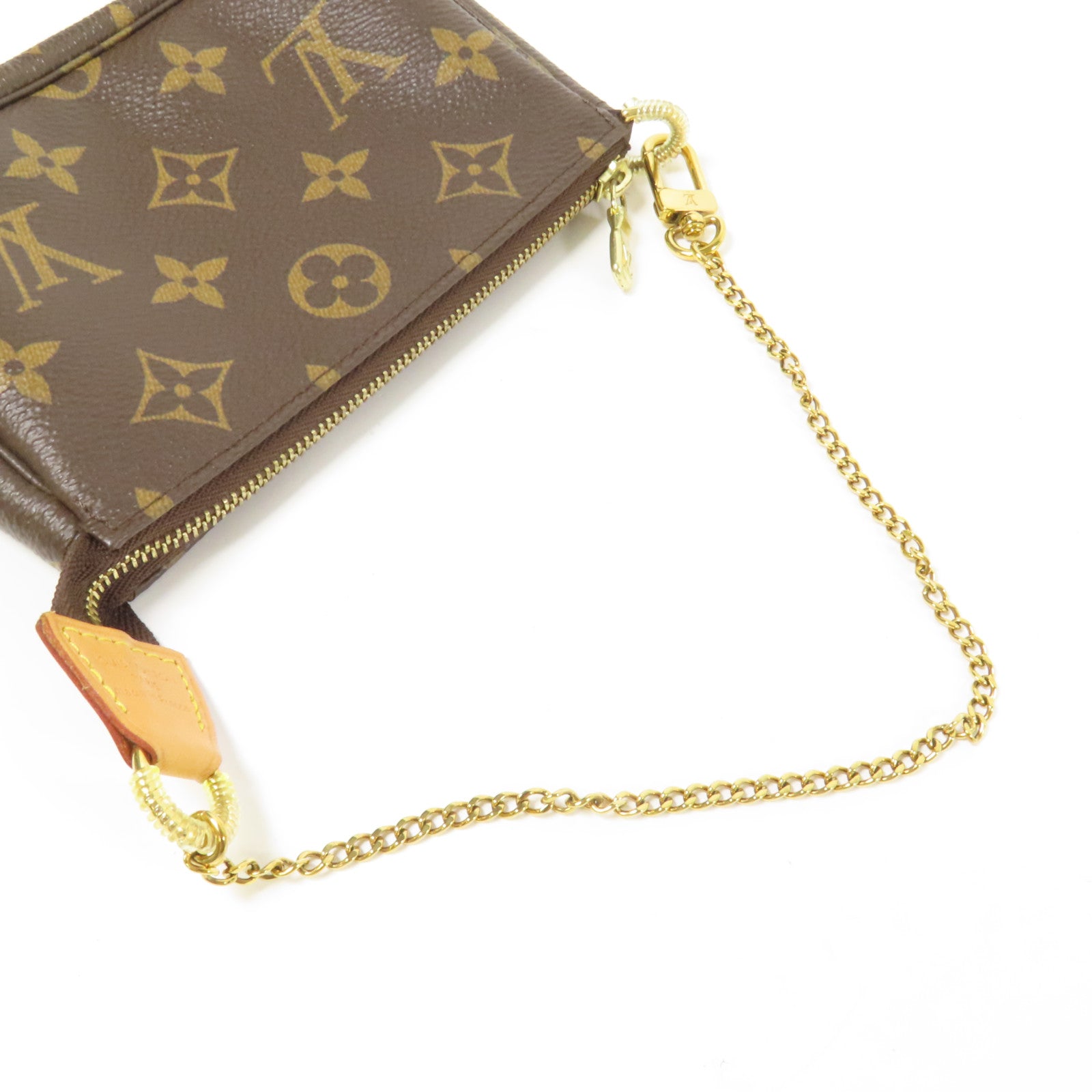 LOUIS VUITTON Monogram Mini Pochette Accessoires金扣手挽袋