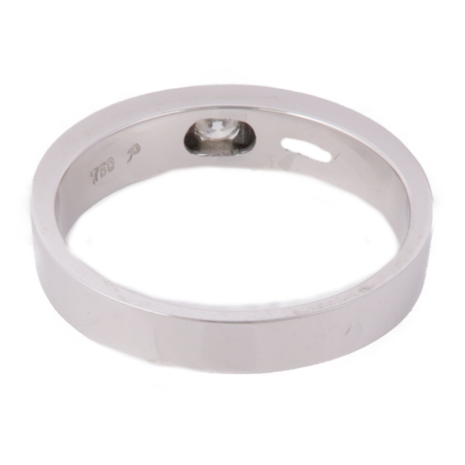 JEWELRY 【激減優惠】18K白金/珍珠母貝Diamond Ring鑽石戒指US#7.75