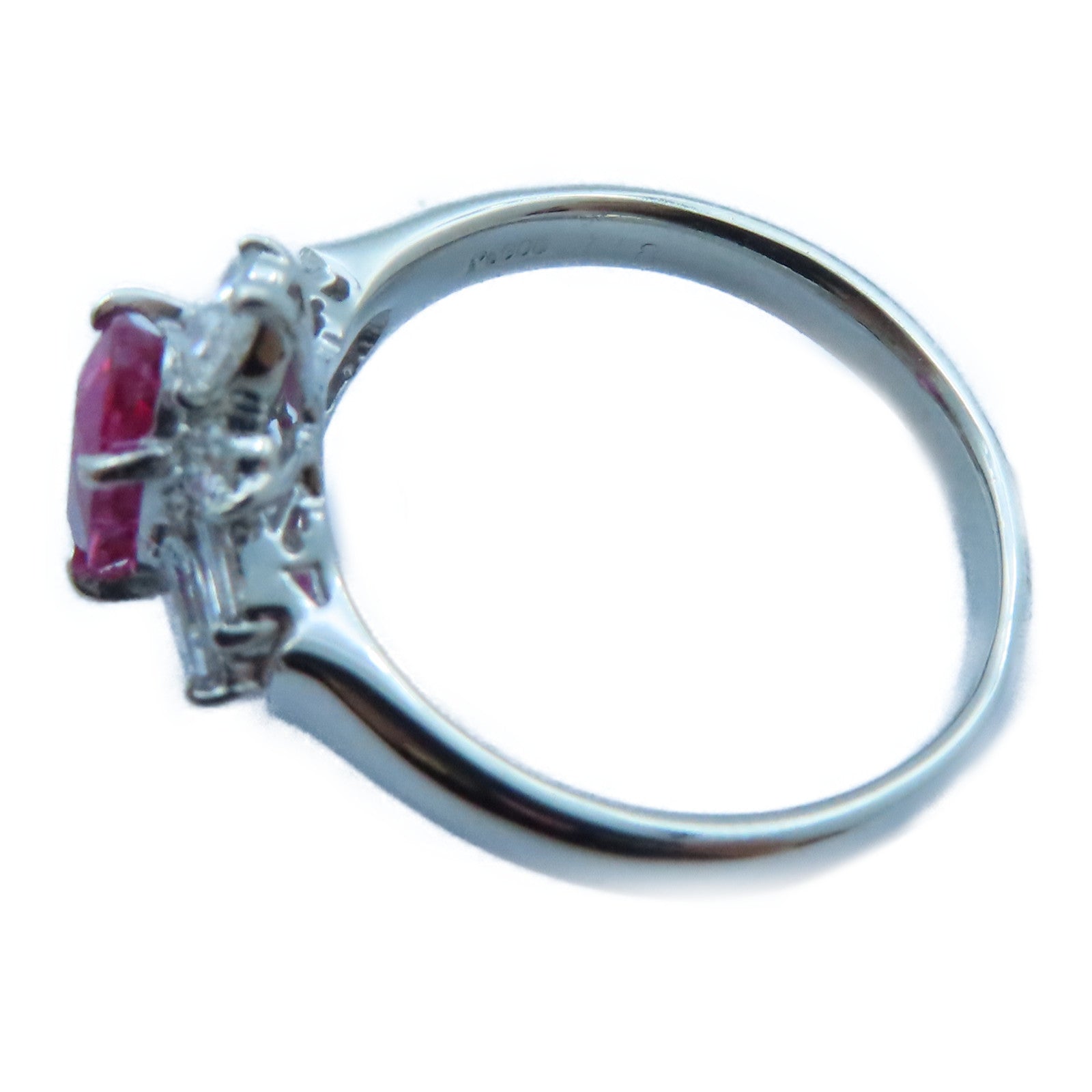 JEWELRY 【激減優惠】PT900白金Tourmaline/Diamond Ring 1.18ct電氣石/0.56ct鑽石戒指US#8