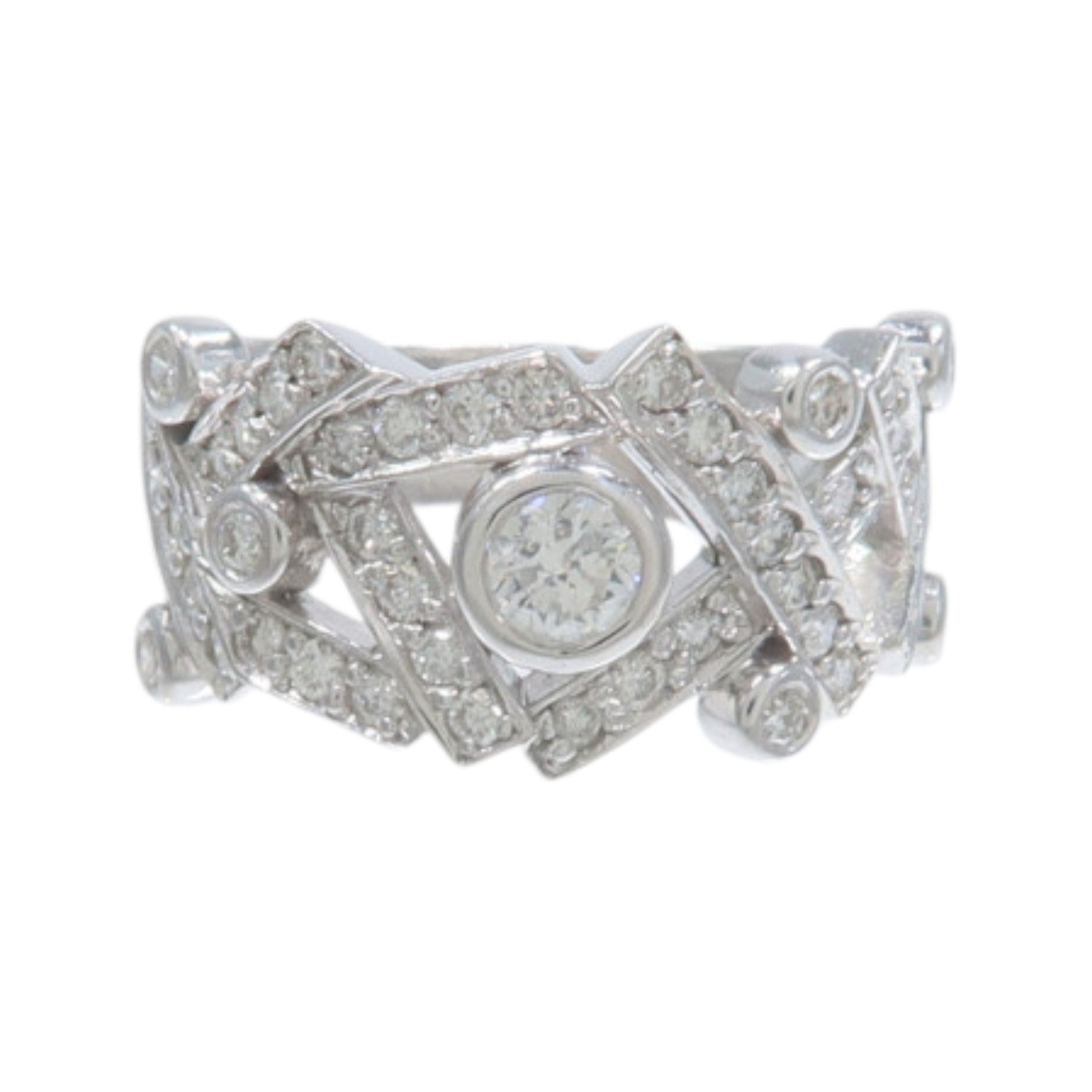 JEWELRY 18K白金Diamond Ring鑽石戒指