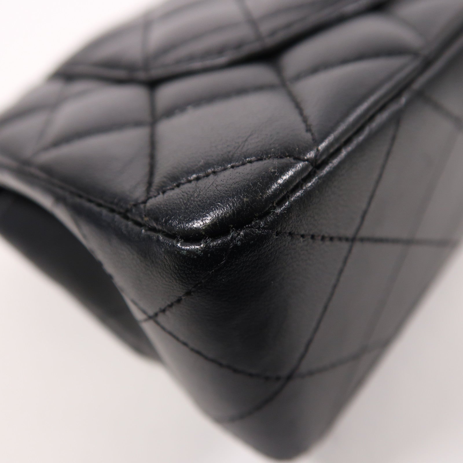 CHANEL 羊皮皮革Classic 23銀扣鏈帶肩背袋